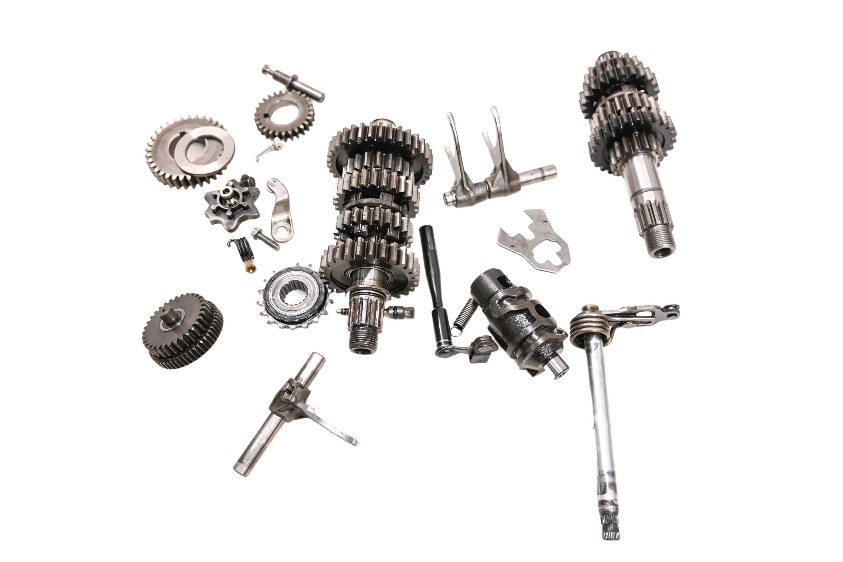 00 Kawasaki KLR650 Transmission Shift Forks & Drum