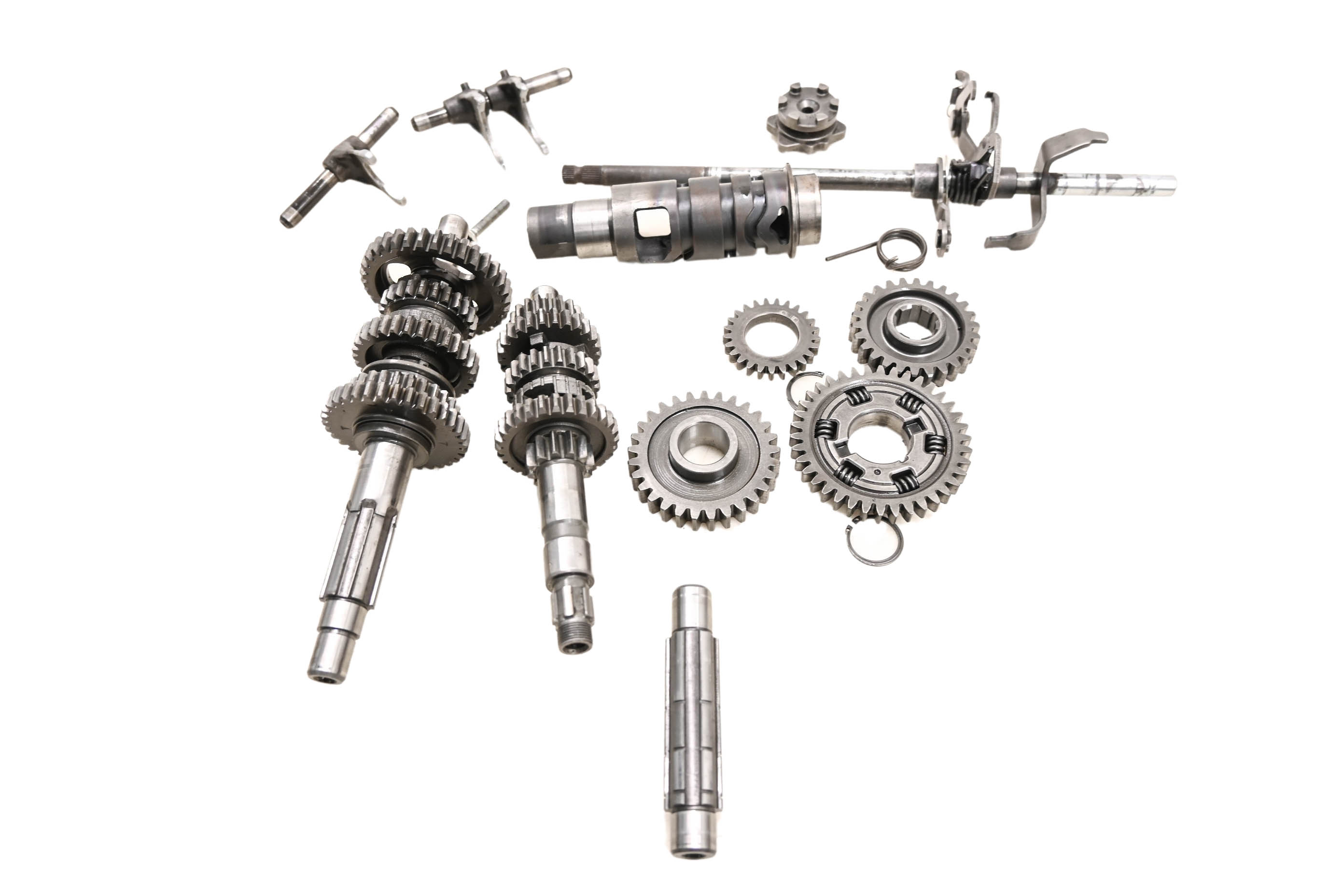 86 Yamaha Moto-4 225 2x4 Transmission Shift Forks & Shafts YFM225S