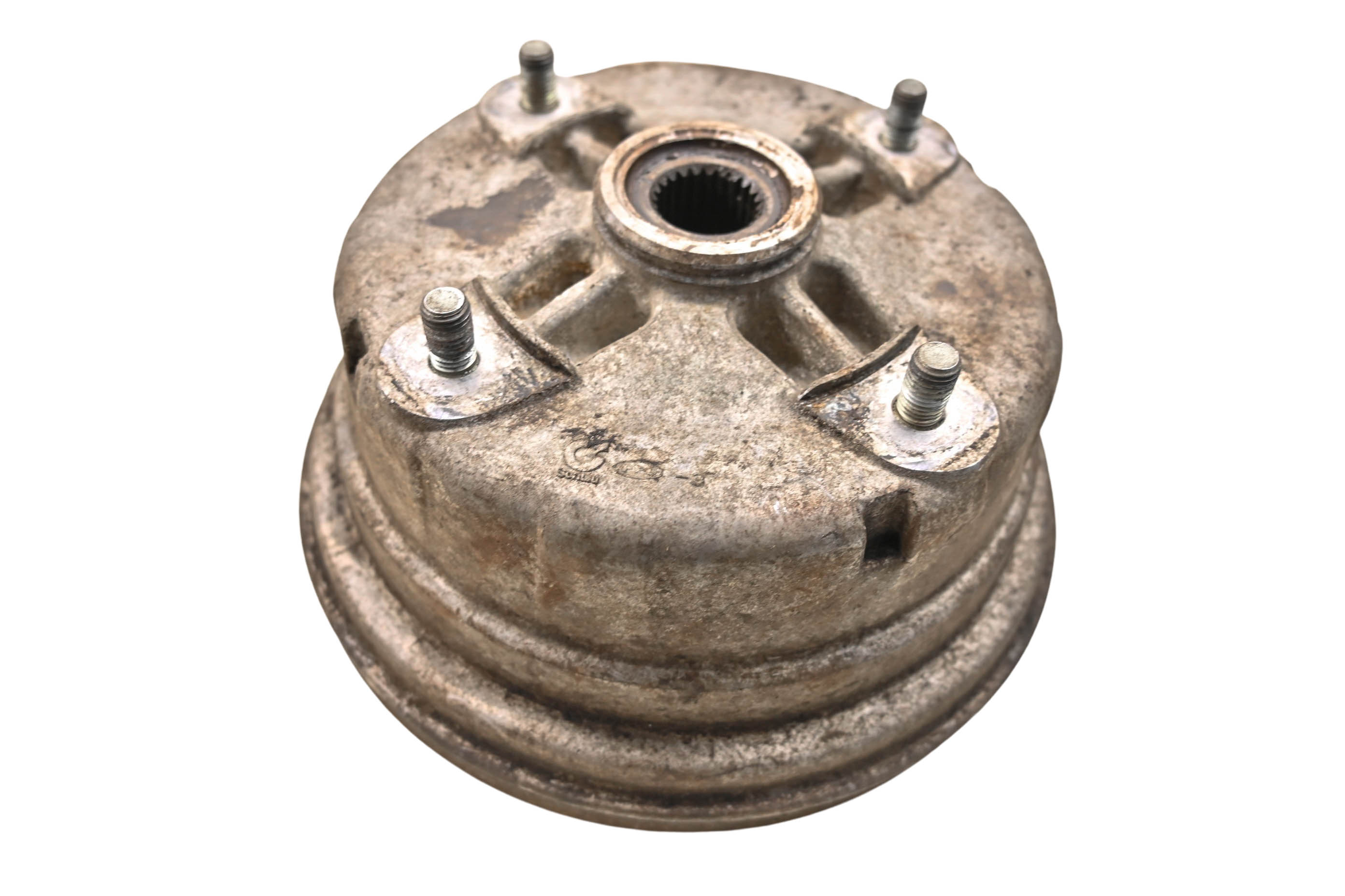 00 Kawasaki Bayou 220 2x4 Rear Brake Drum Assembly KLF220