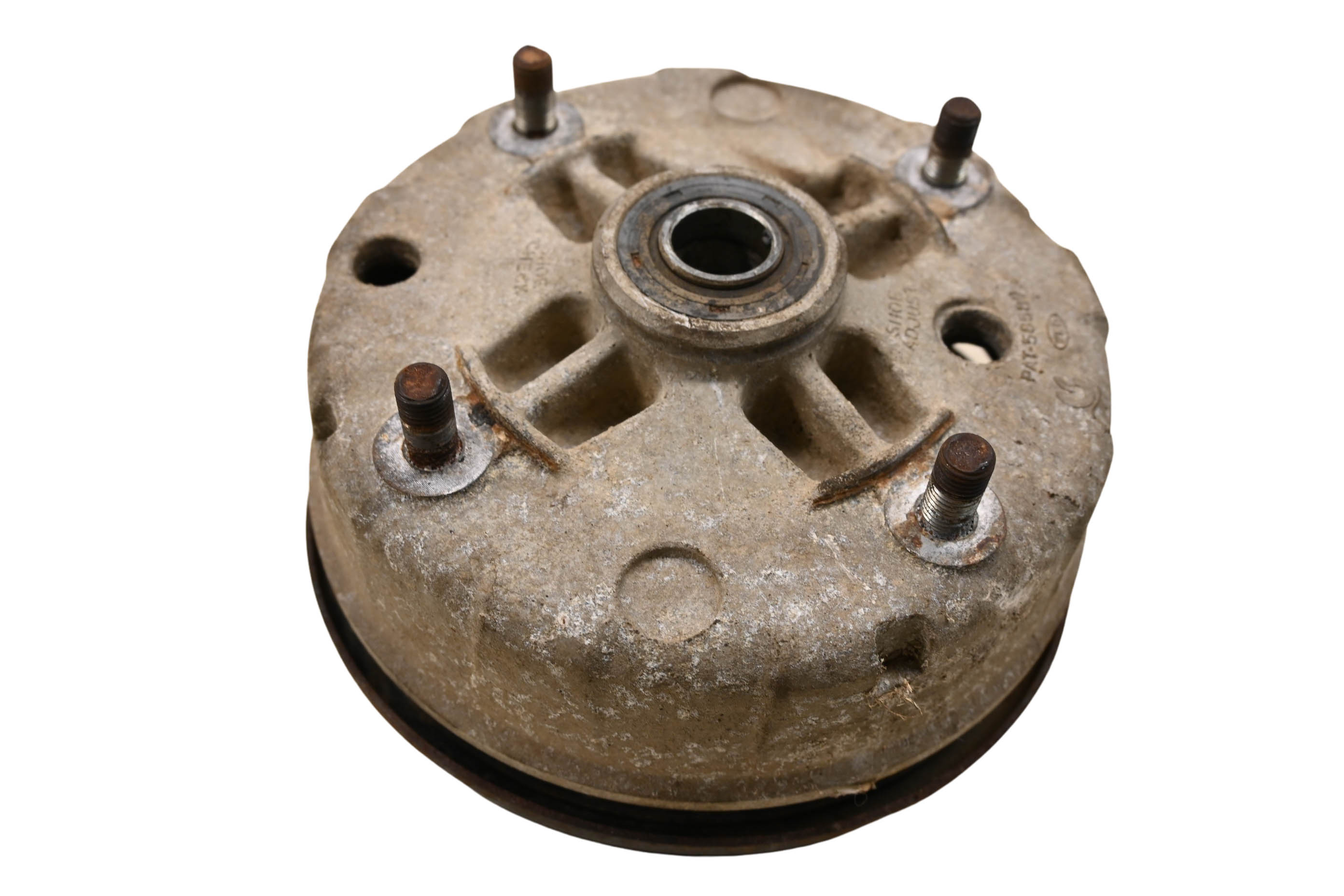 86 Kawasaki Bayou 300 2x4 Front Left Brake Drum Assembly KLF300
