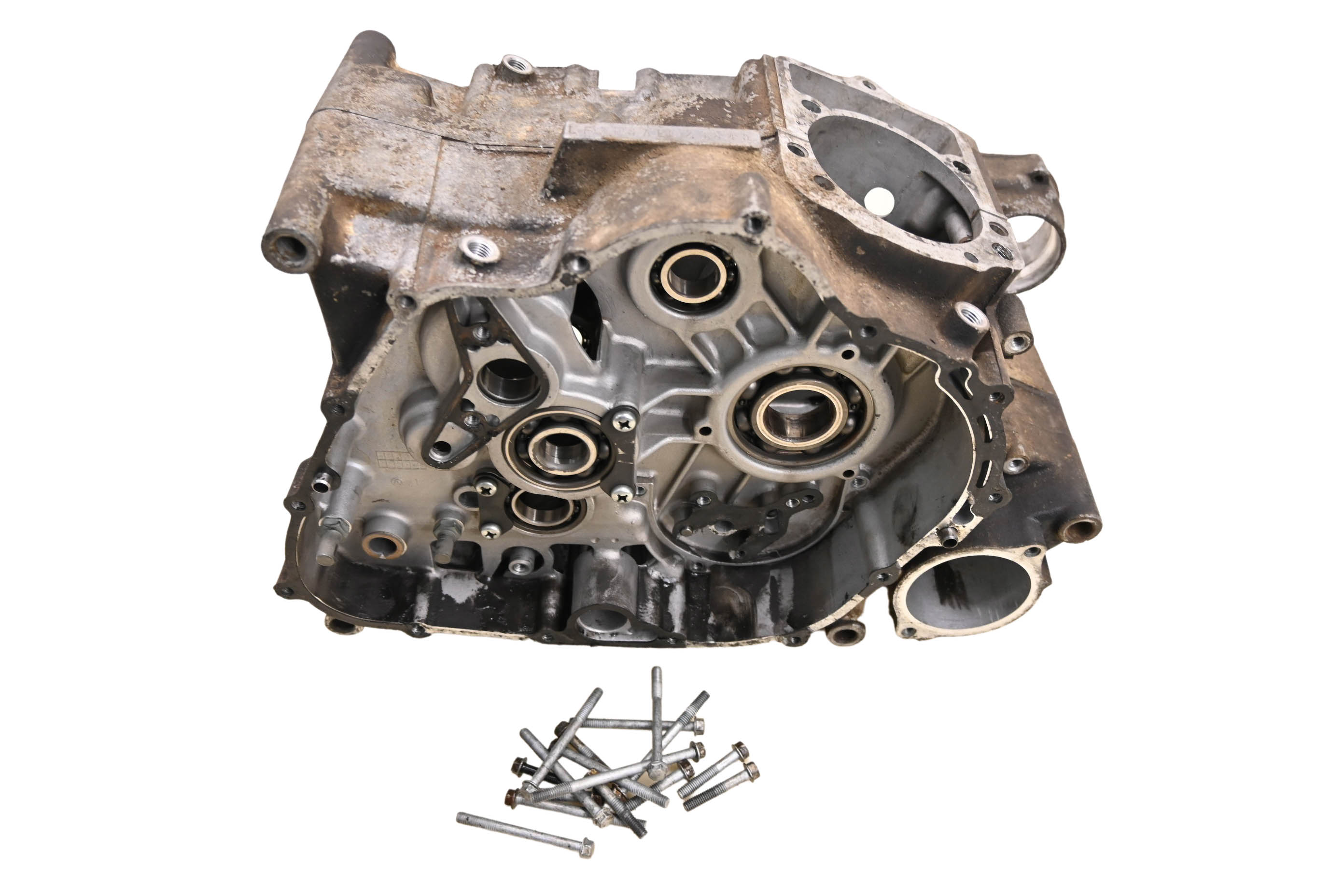 86 Kawasaki Bayou 300 2x4 Crankcase Center Crank Case KLF300