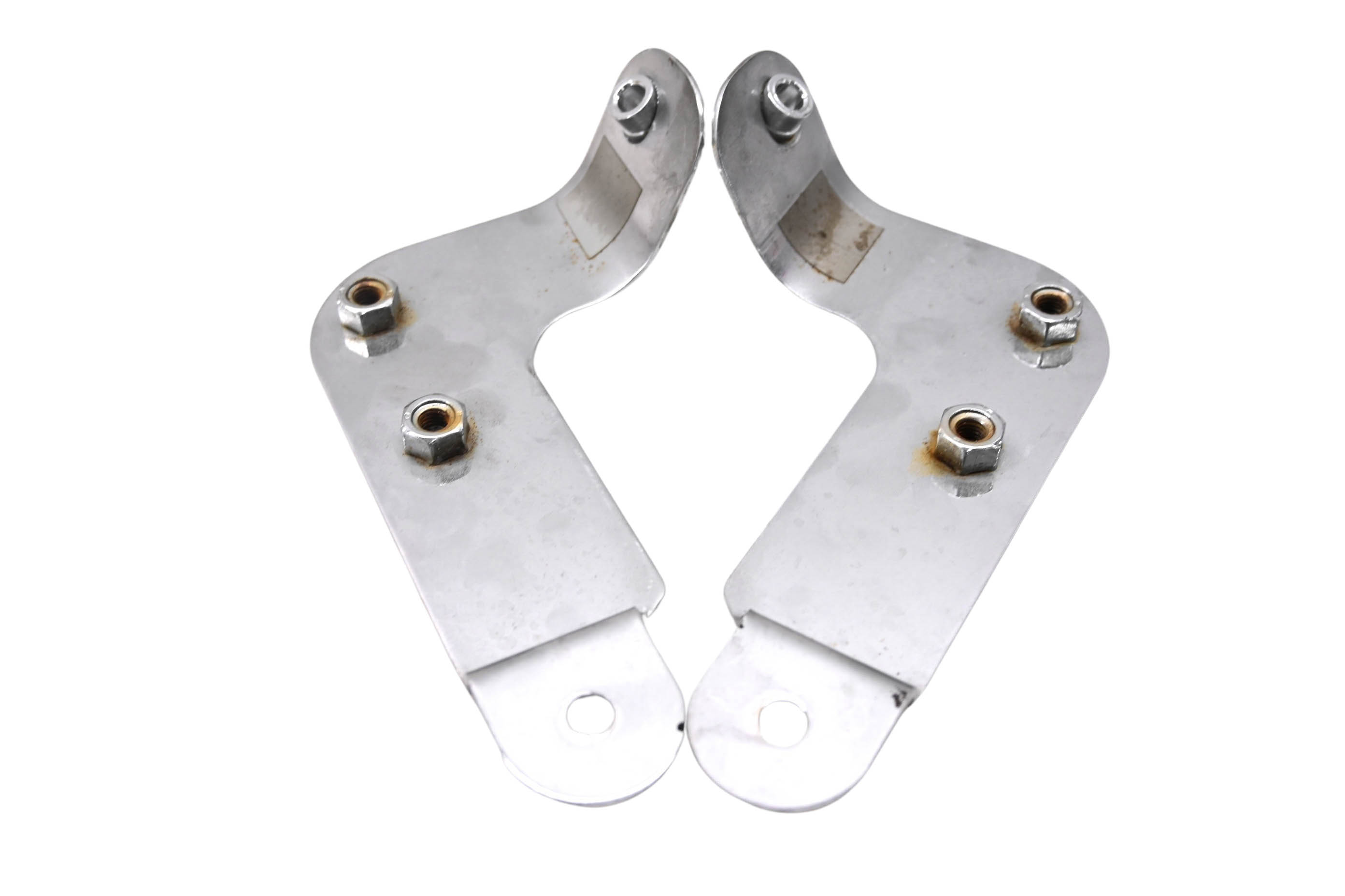 00 Yamaha V Star 1100 Classic Muffler Tail Pipe Support Brackets Aftermarket XVS1100