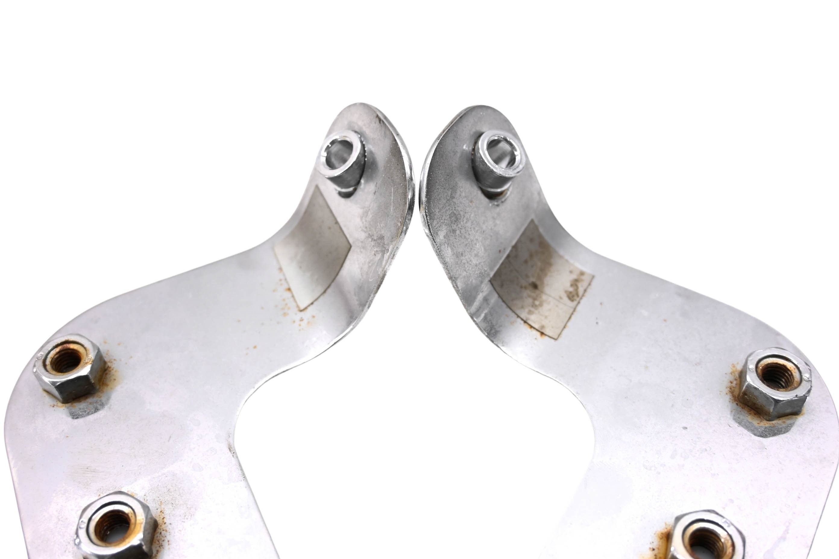 00 Yamaha V Star 1100 Classic Muffler Tail Pipe Support Brackets Aftermarket XVS1100