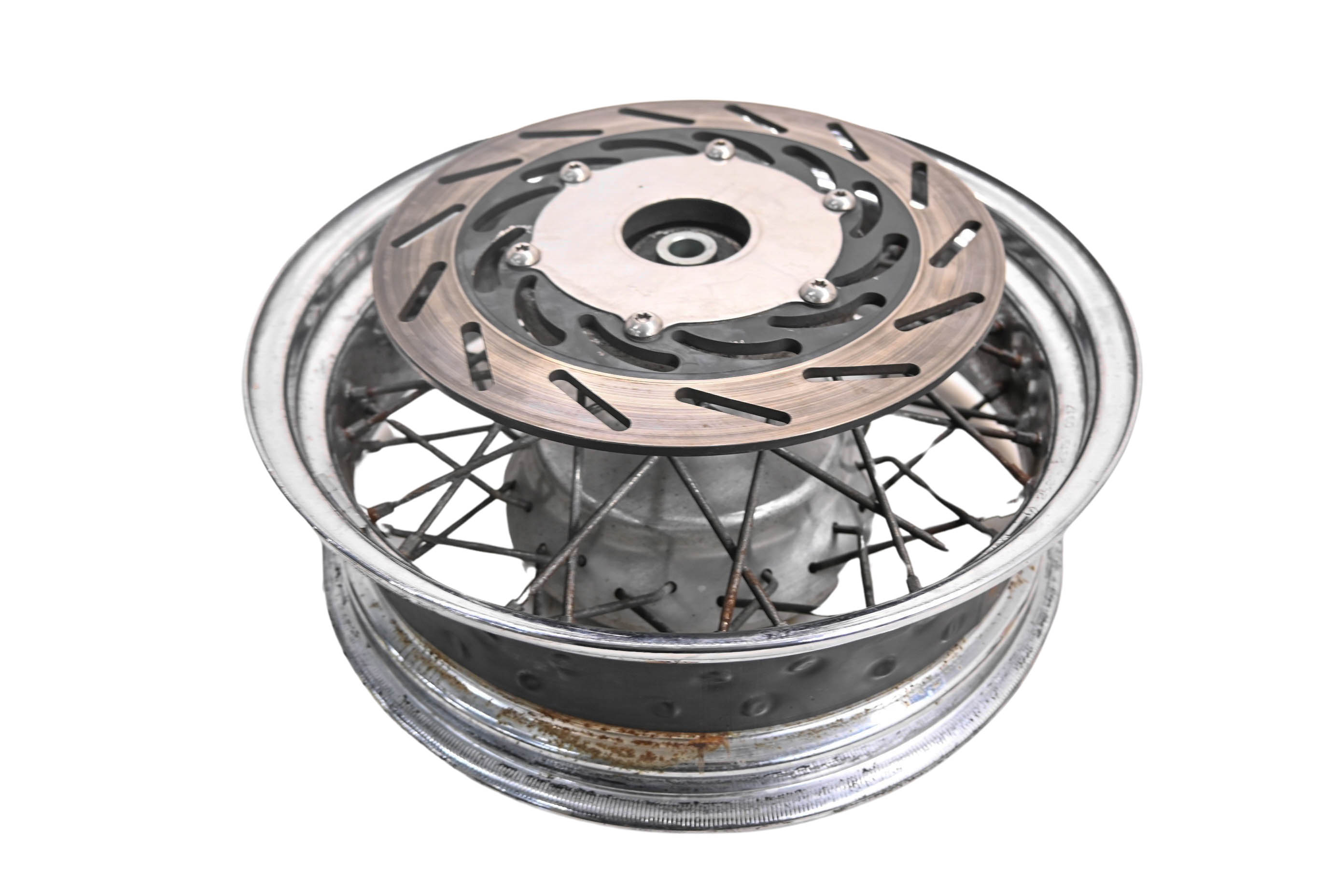00 Yamaha V Star 1100 Classic Rear Wheel Rim & Rotor 15X5 XVS1100