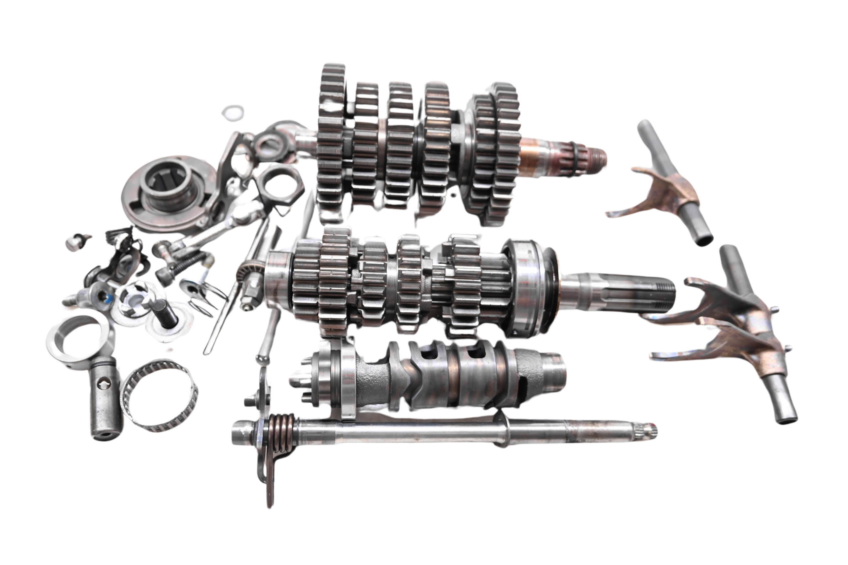 11 Suzuki GSXR750 Transmission Shift Forks & Drum