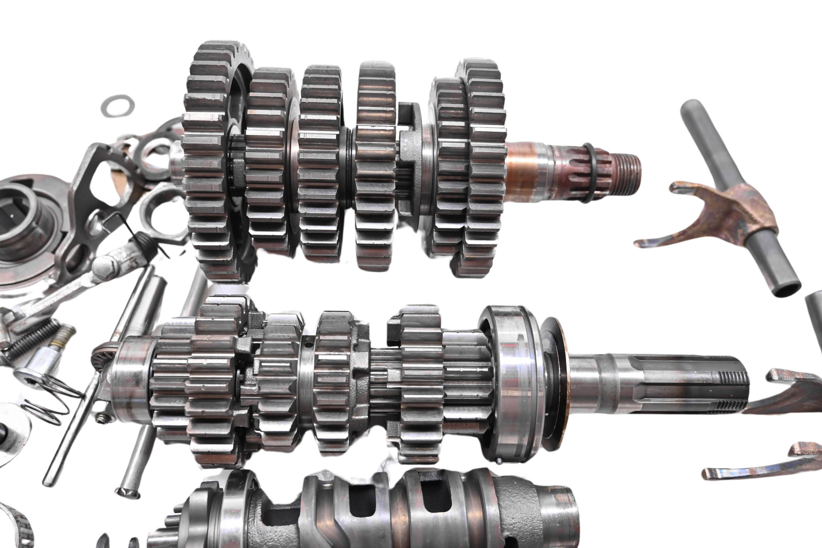 11 Suzuki GSXR750 Transmission Shift Forks & Drum