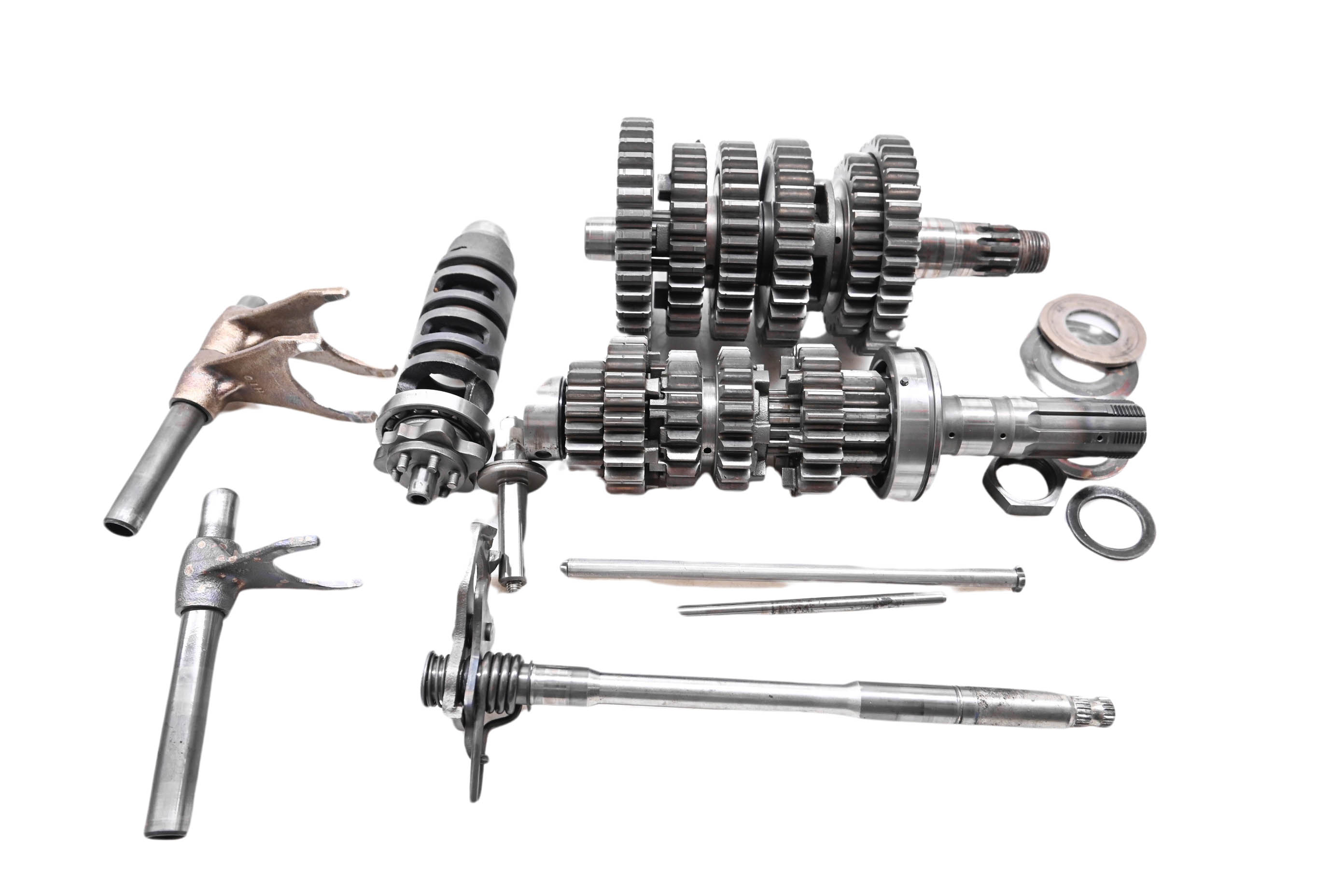 11 Suzuki GSXR750 Transmission Shift Forks & Drum