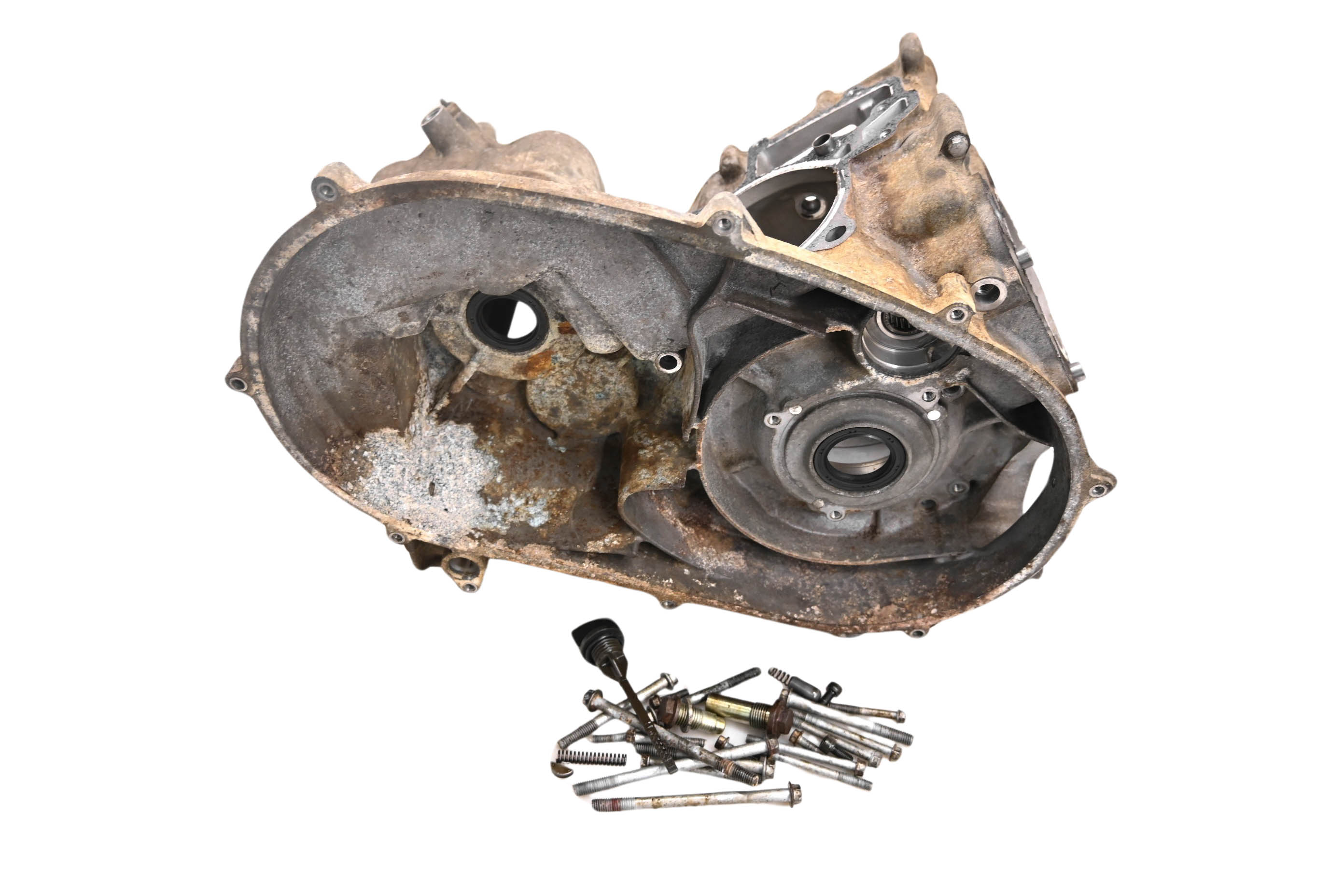 03 Kawasaki Prairie 650 4x4 Crankcase Center Crank Case KVF650