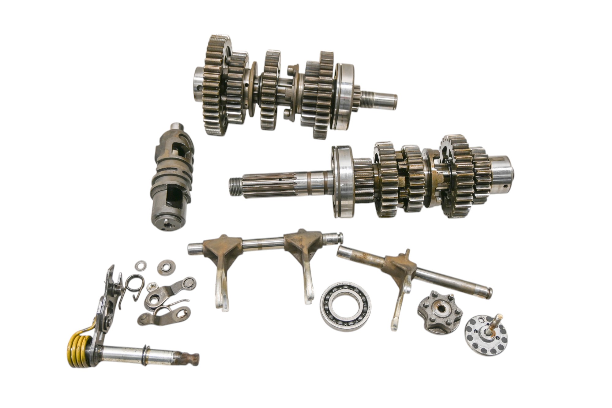 96 Kawasaki Voyager XII Transmission Shift Forks & Drum ZG1200B