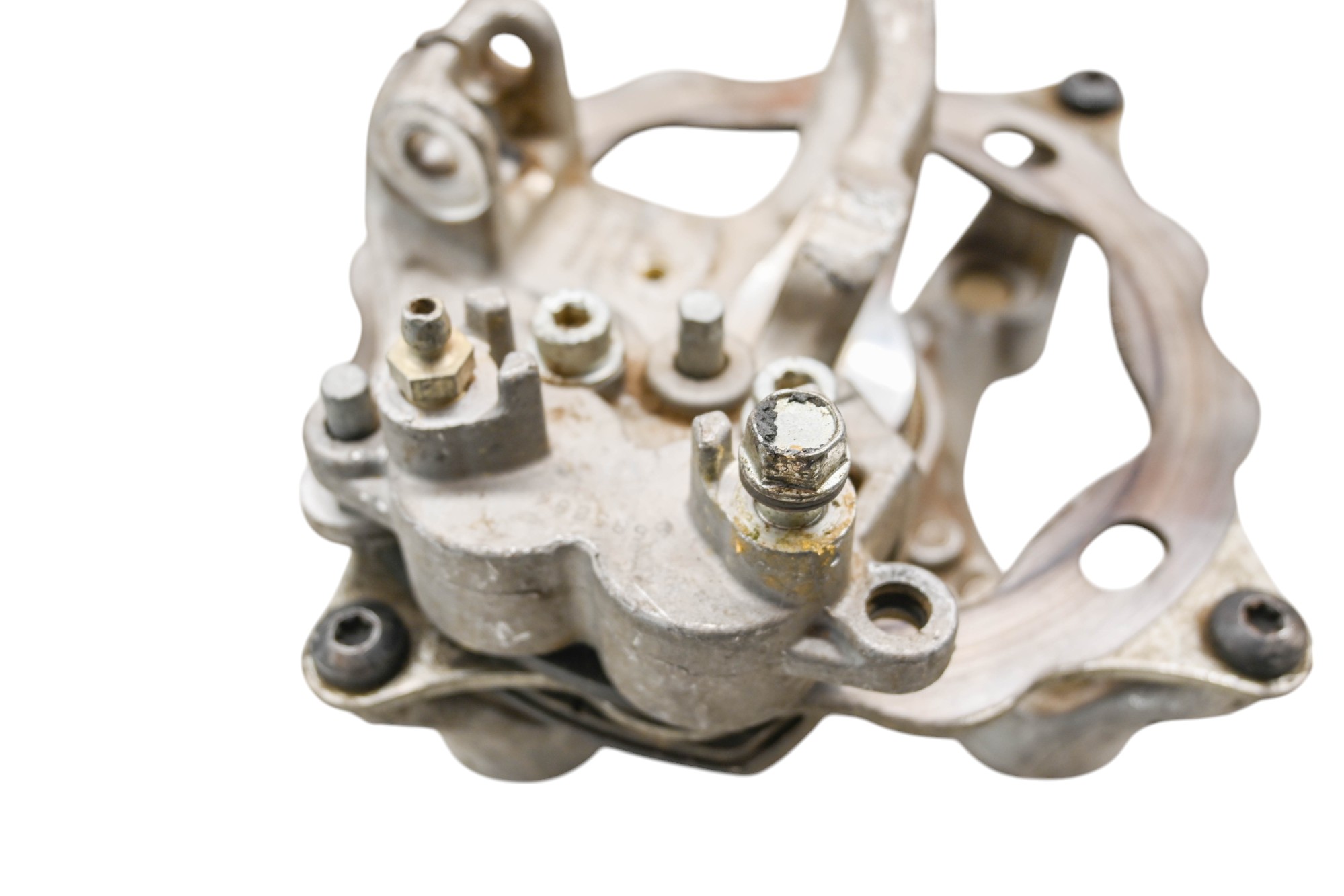 08 Can-Am DS450 2x4 Front Right Wheel Hub Knuckle & Caliper