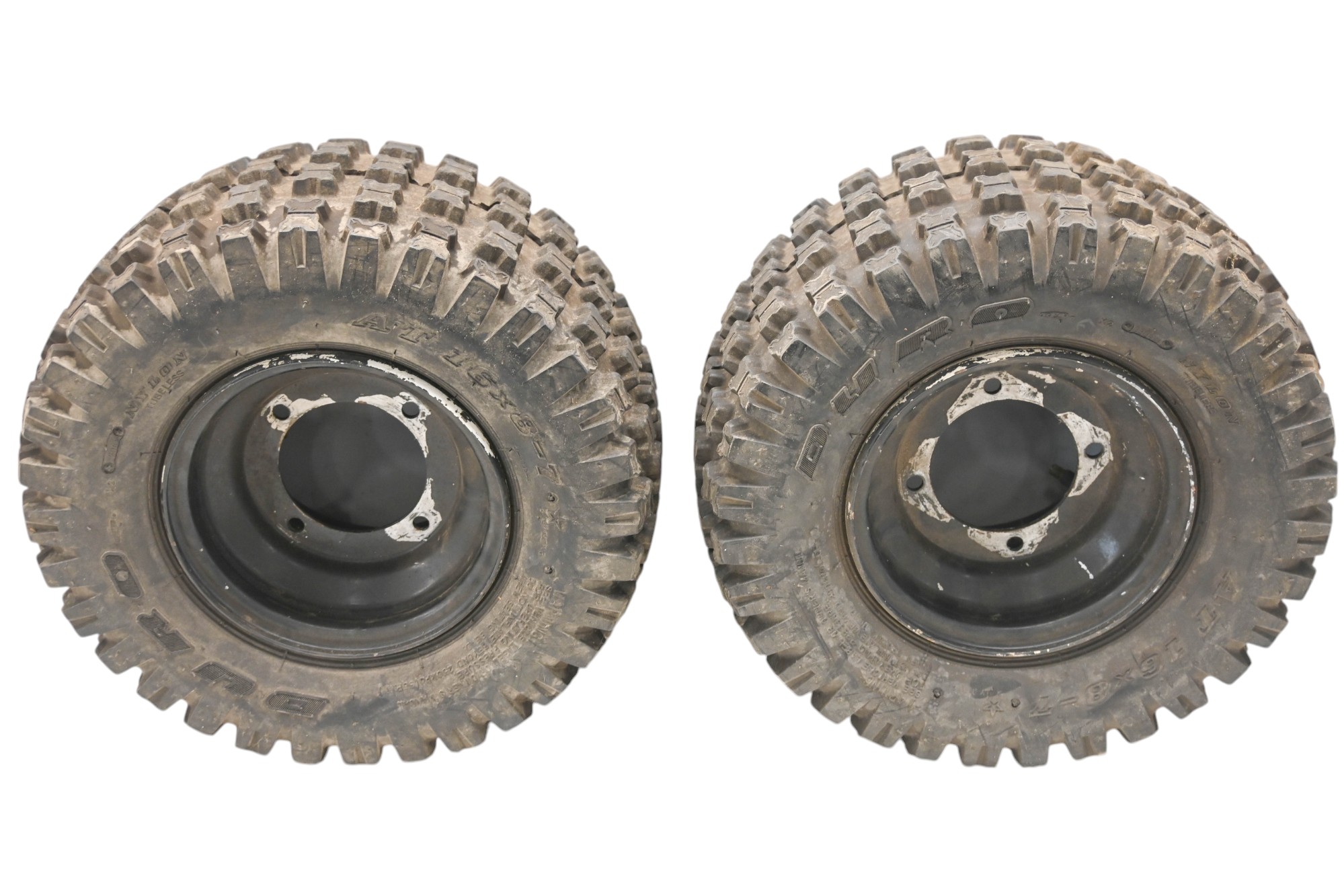 06 Polaris Predator 50 Rear Wheels Rims & Tires 4/110 7X5 Duro At16X8-7