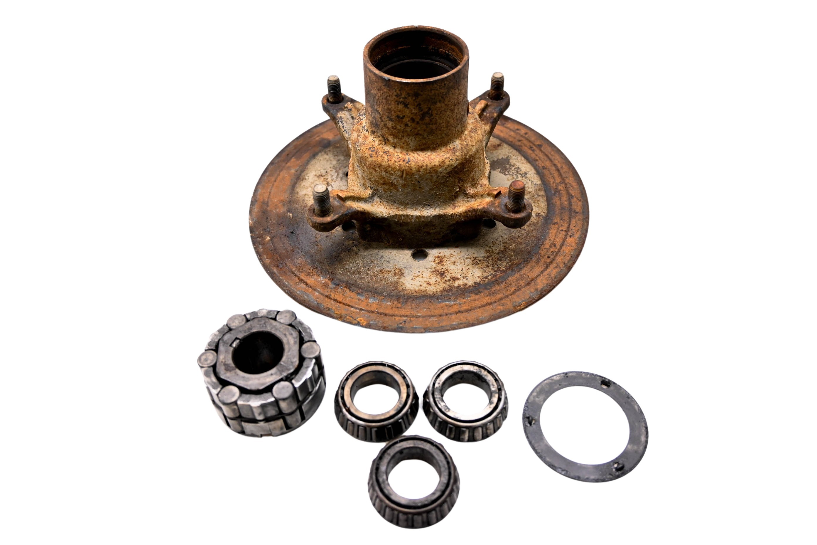 93 Polaris Big Boss 350L 6x6 Front Wheel Hub & Rotor Left Right