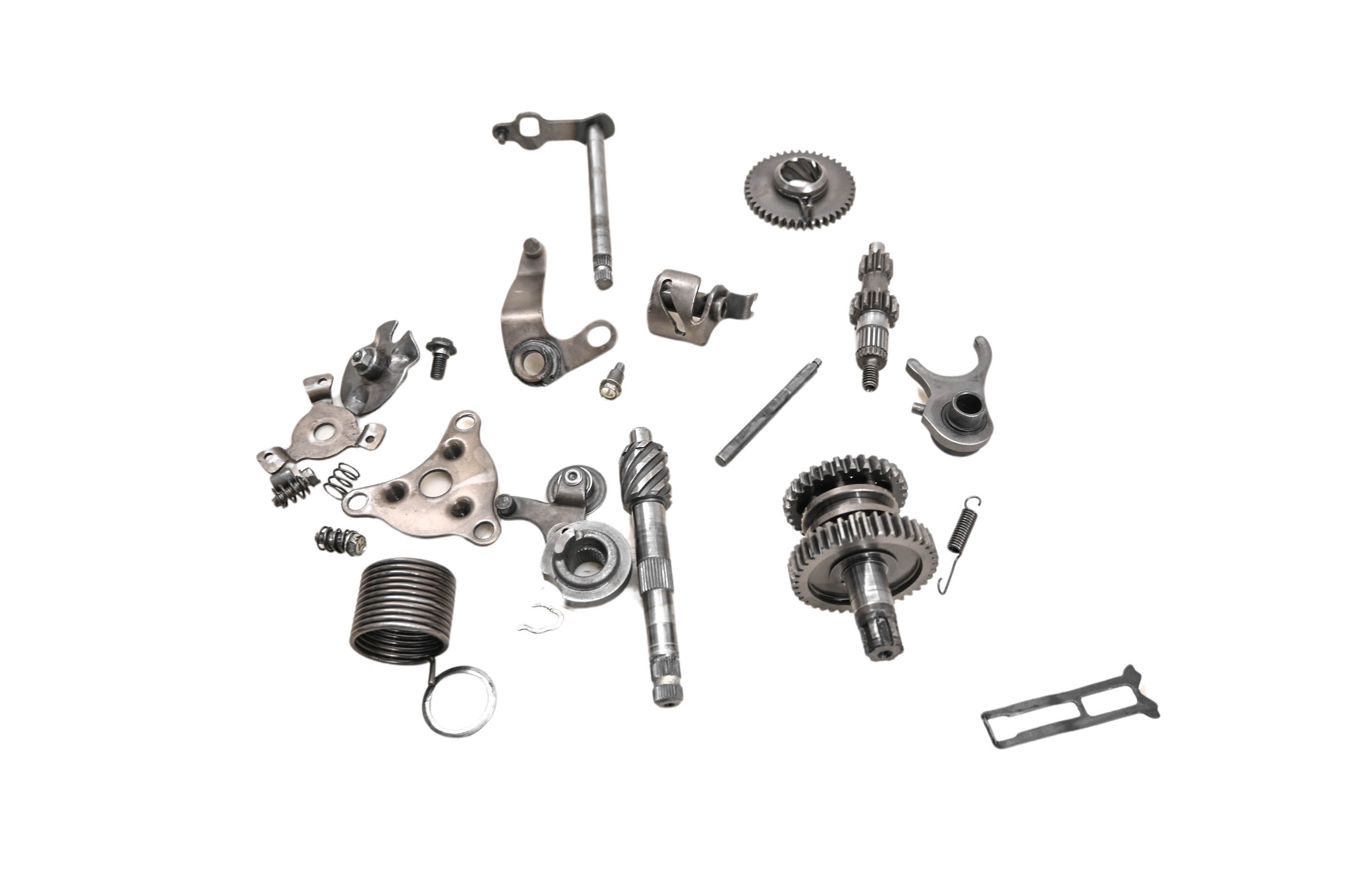 85 Suzuki JR50F Mini Transmission Shift Forks & Drum