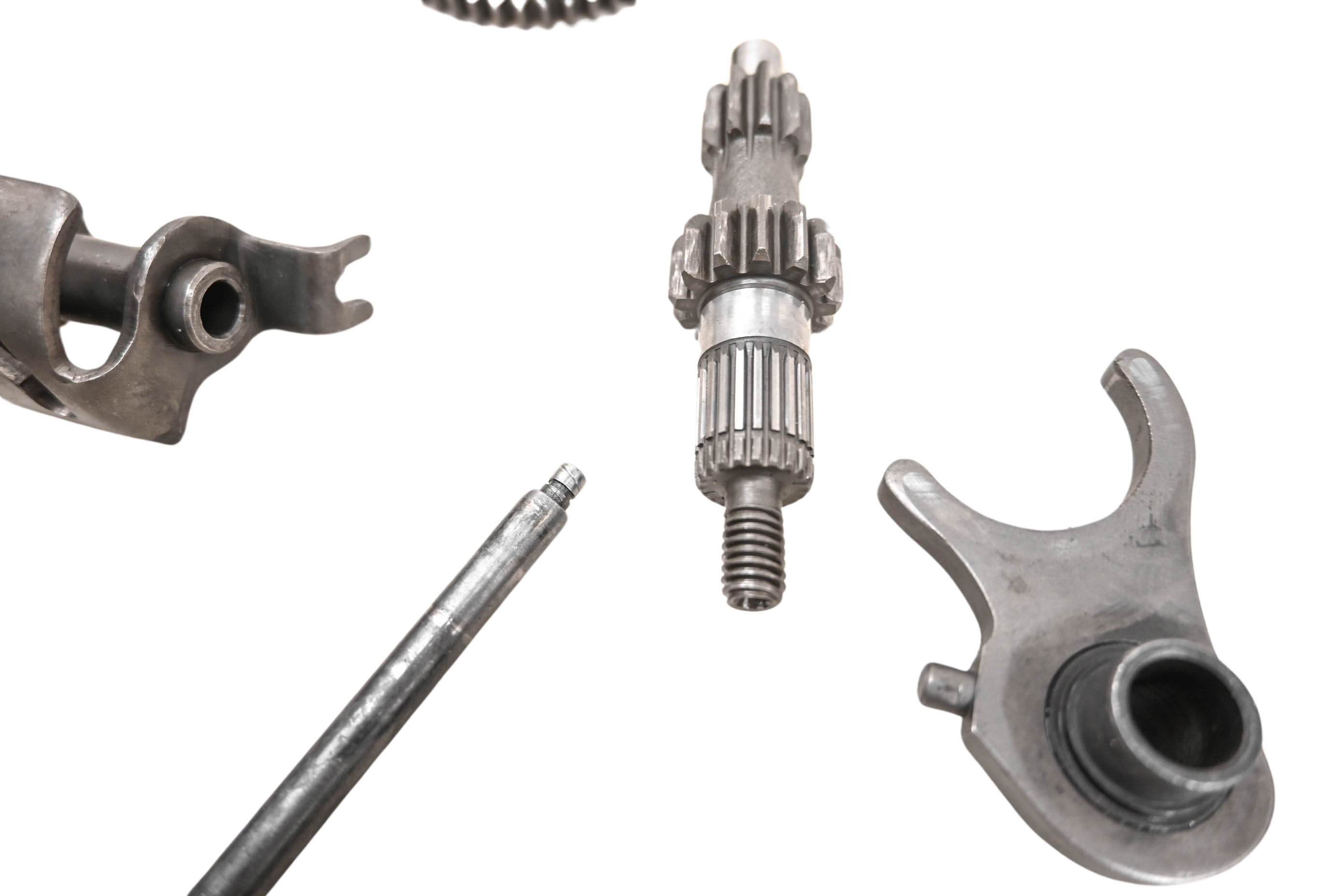 85 Suzuki JR50F Mini Transmission Shift Forks & Drum