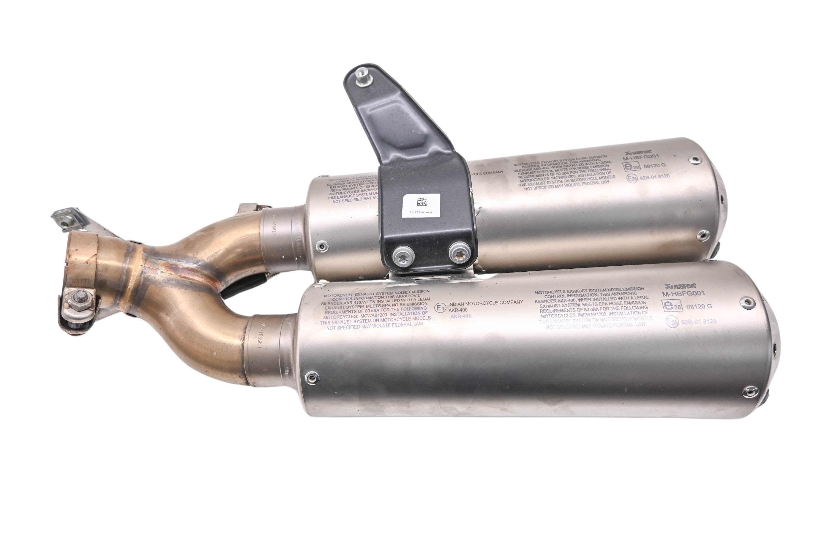 22 Indian FTR1200S Muffler Exhaust Pipe Akrapovic