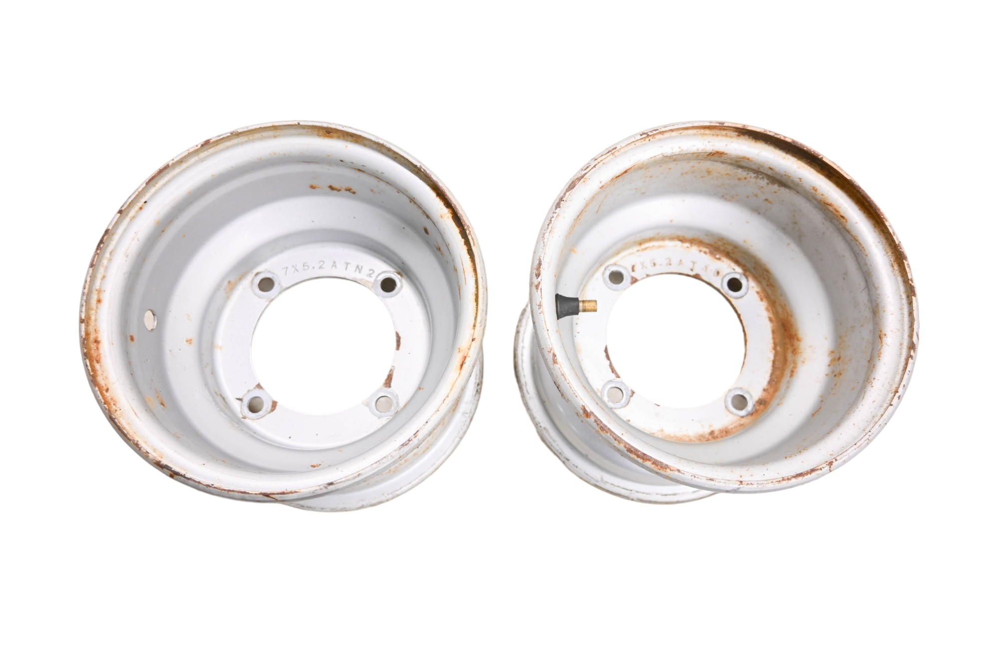 02 Polaris Scrambler 50 Front Wheels Rims 7X5.5 4/110 Rear