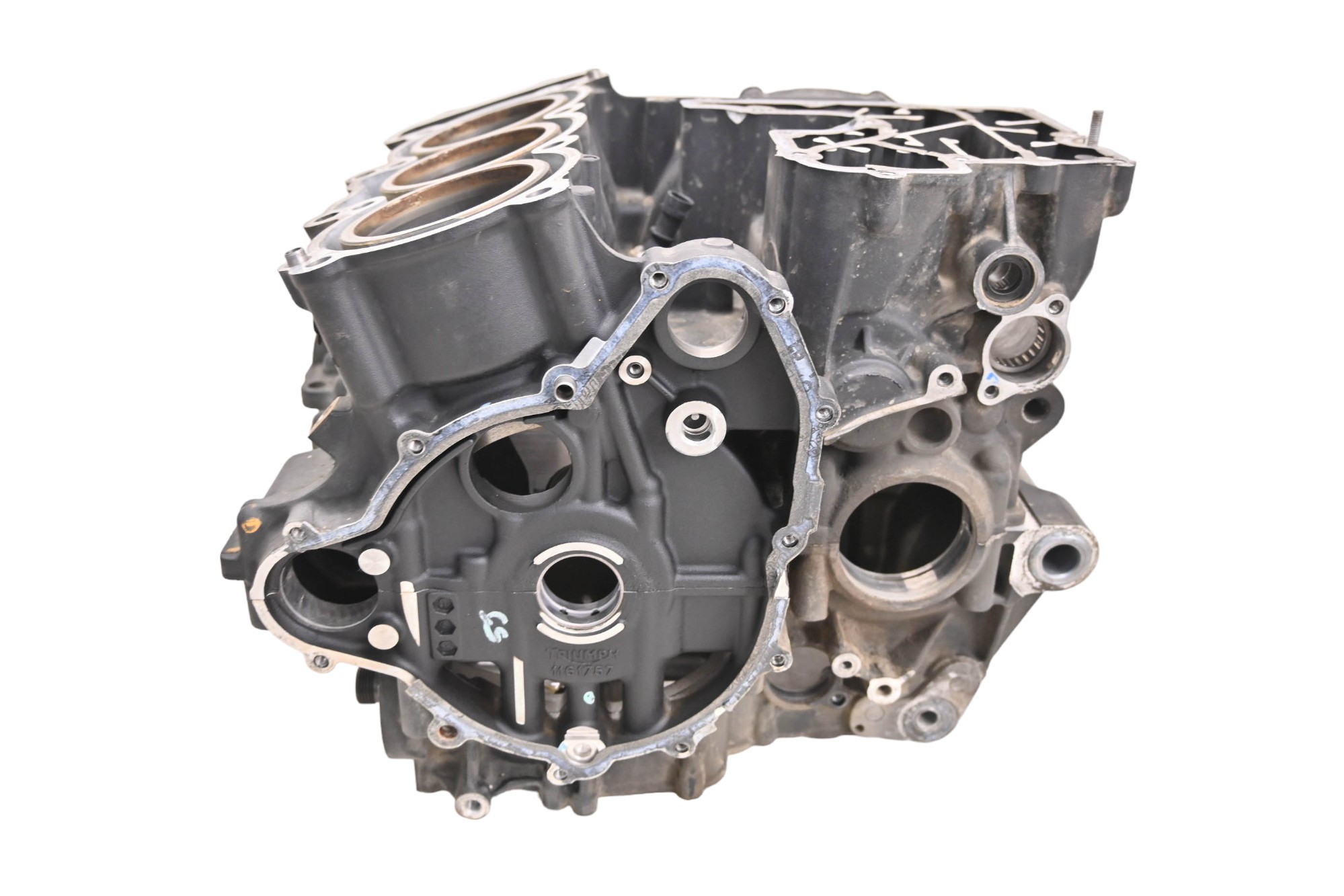 16 Triumph Tiger 800 XCx Crankcase Center Crank Case