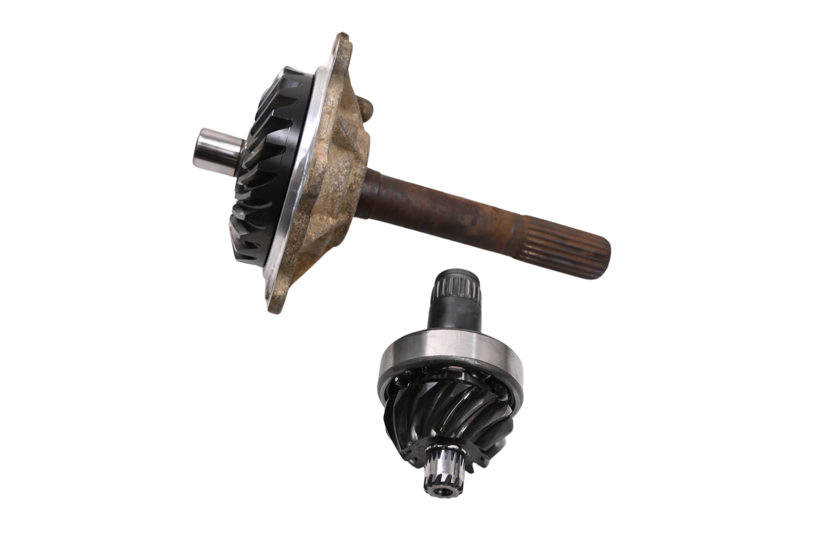 02 Polaris Scrambler 500 4x4 Transmission Bevel Gears Output Shaft