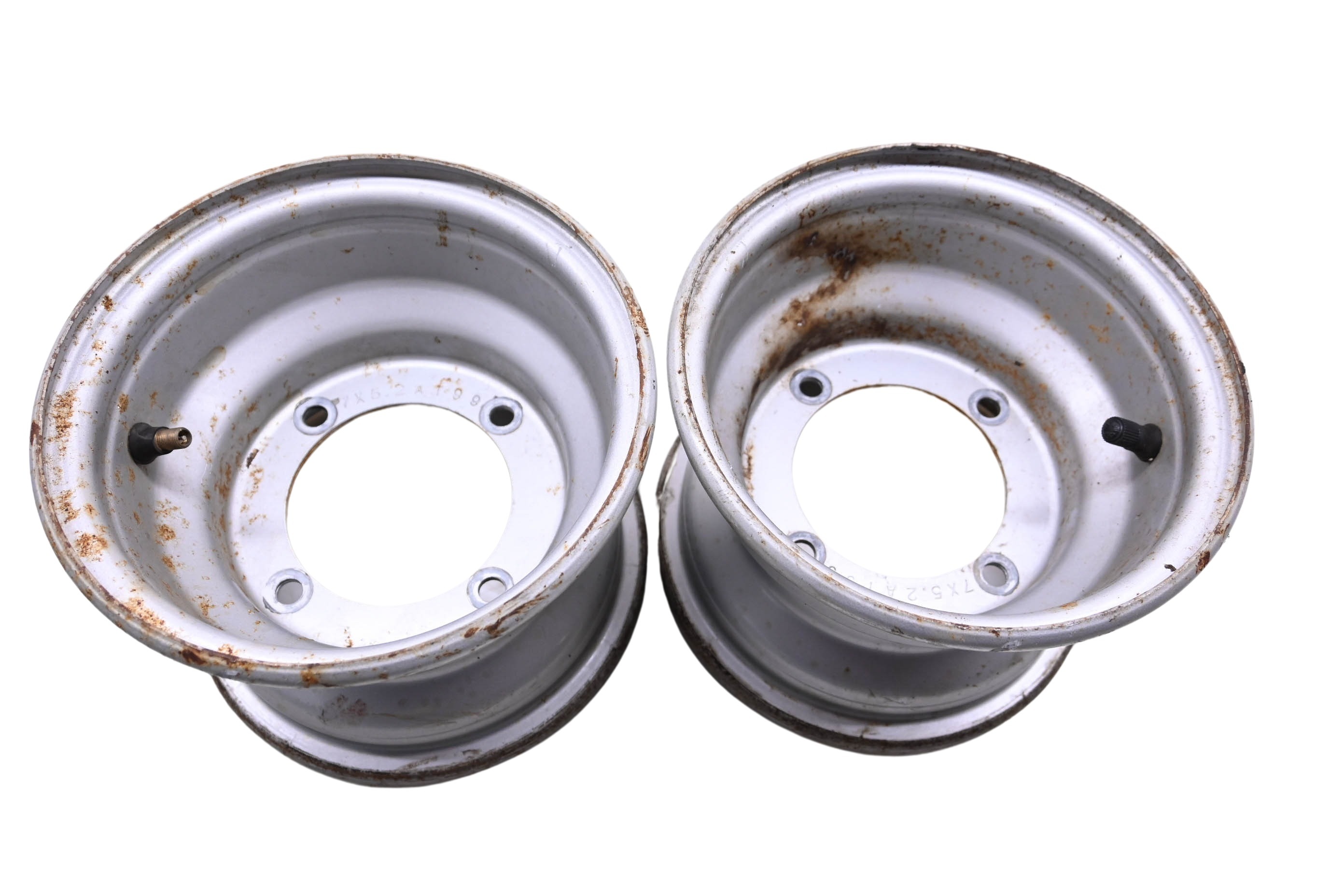 02 Polaris Scrambler 90 Front Wheels Rims 7X5.2 4/110