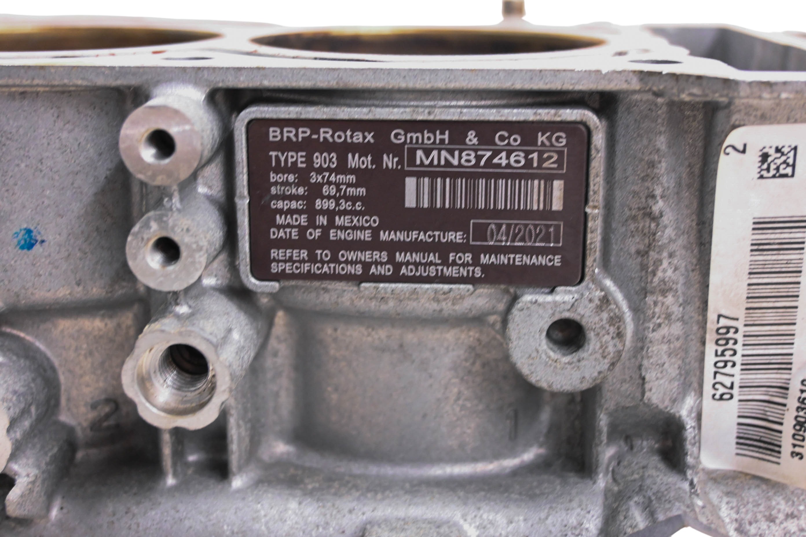 21 Can-Am Ryker 900 Ace Crankcase Center Crank Case