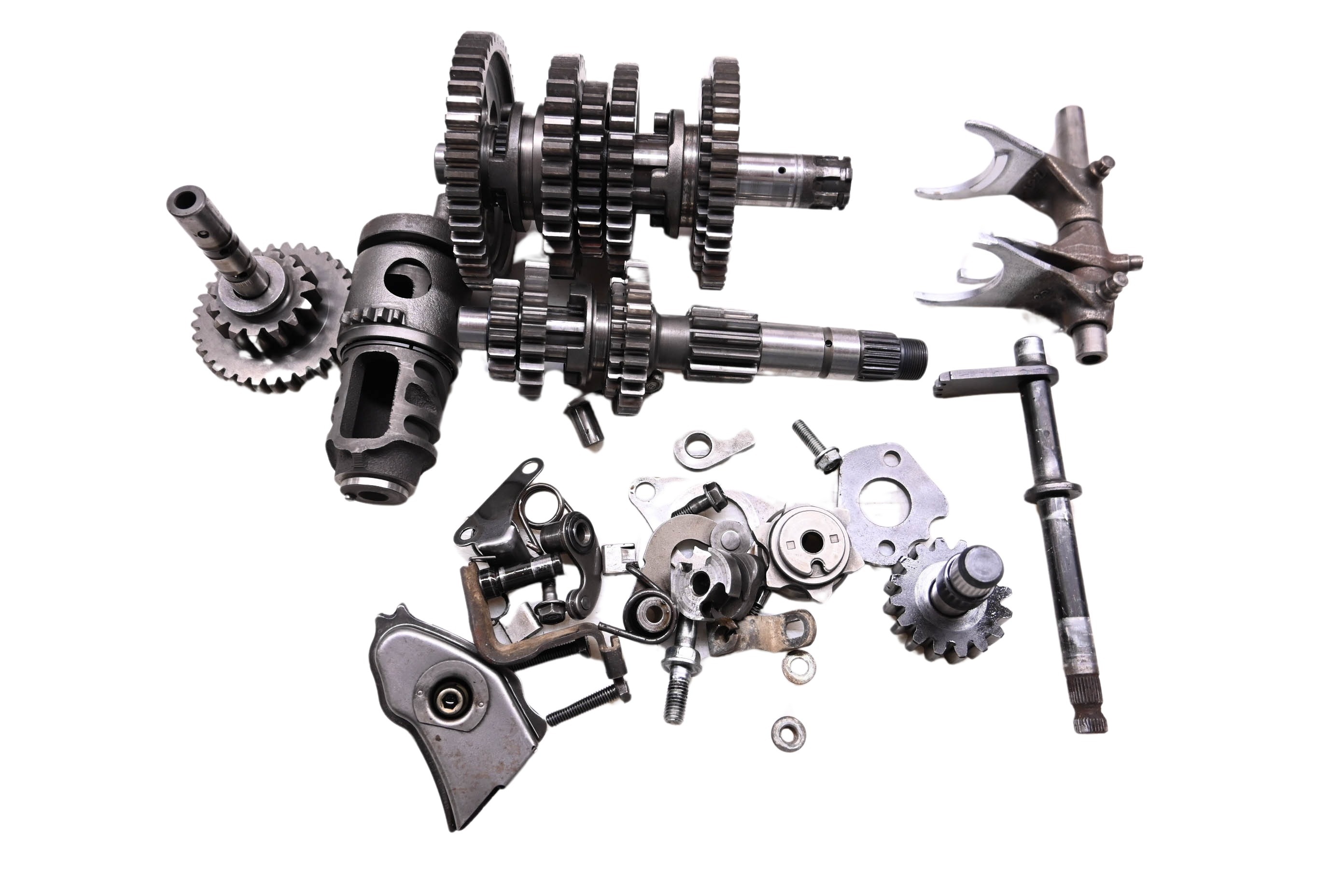 87 Honda TRX250X Transmission Shift Forks & Drum