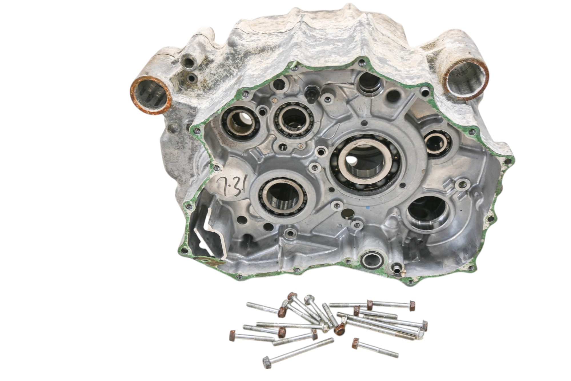 10 Honda Rancher 420 AT 4x4 Crankcase Center Crank Case TRX420FA