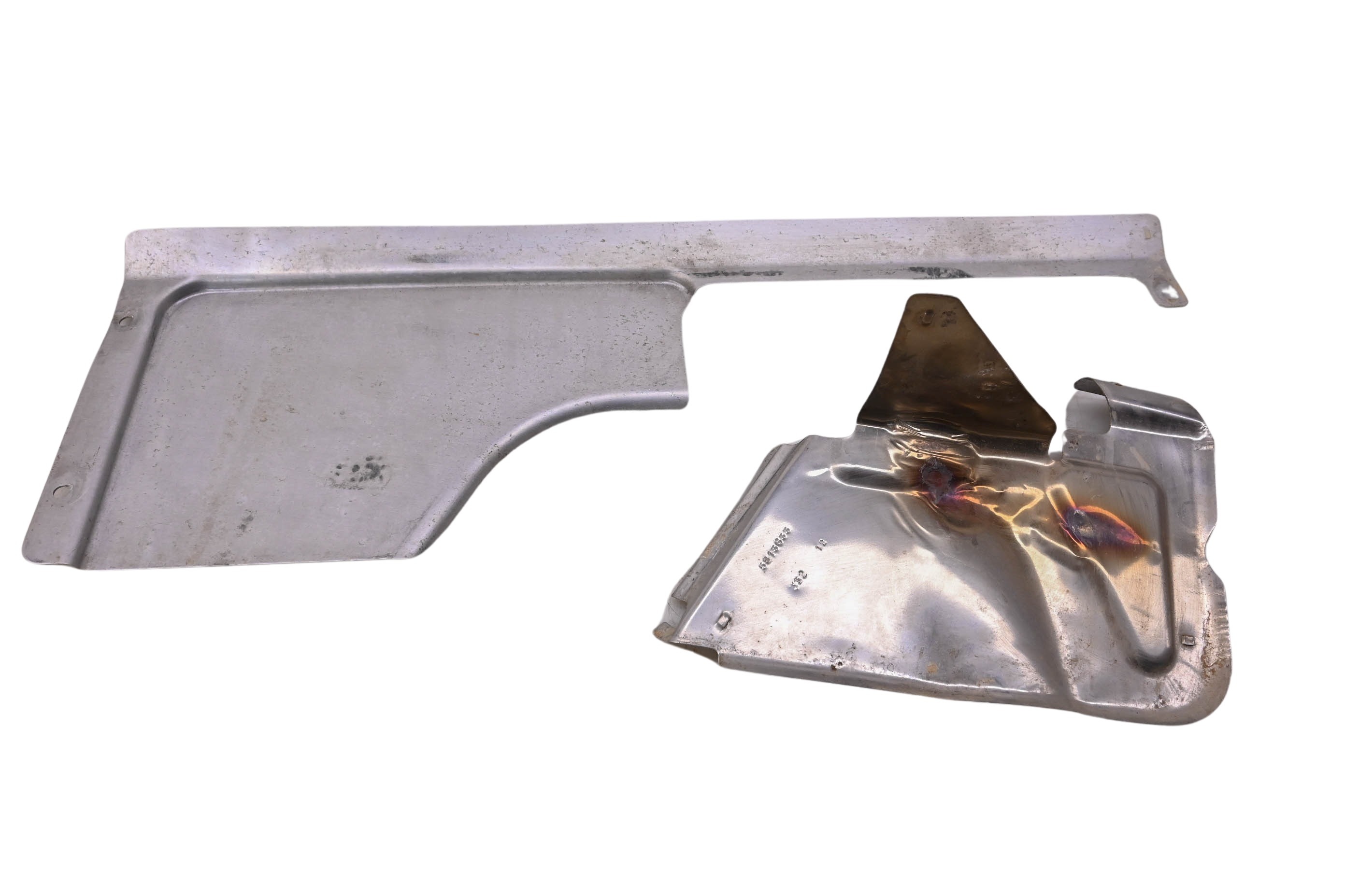 13 Polaris RZR 900 XP Seat Divider Panel & Shock Heat Shield