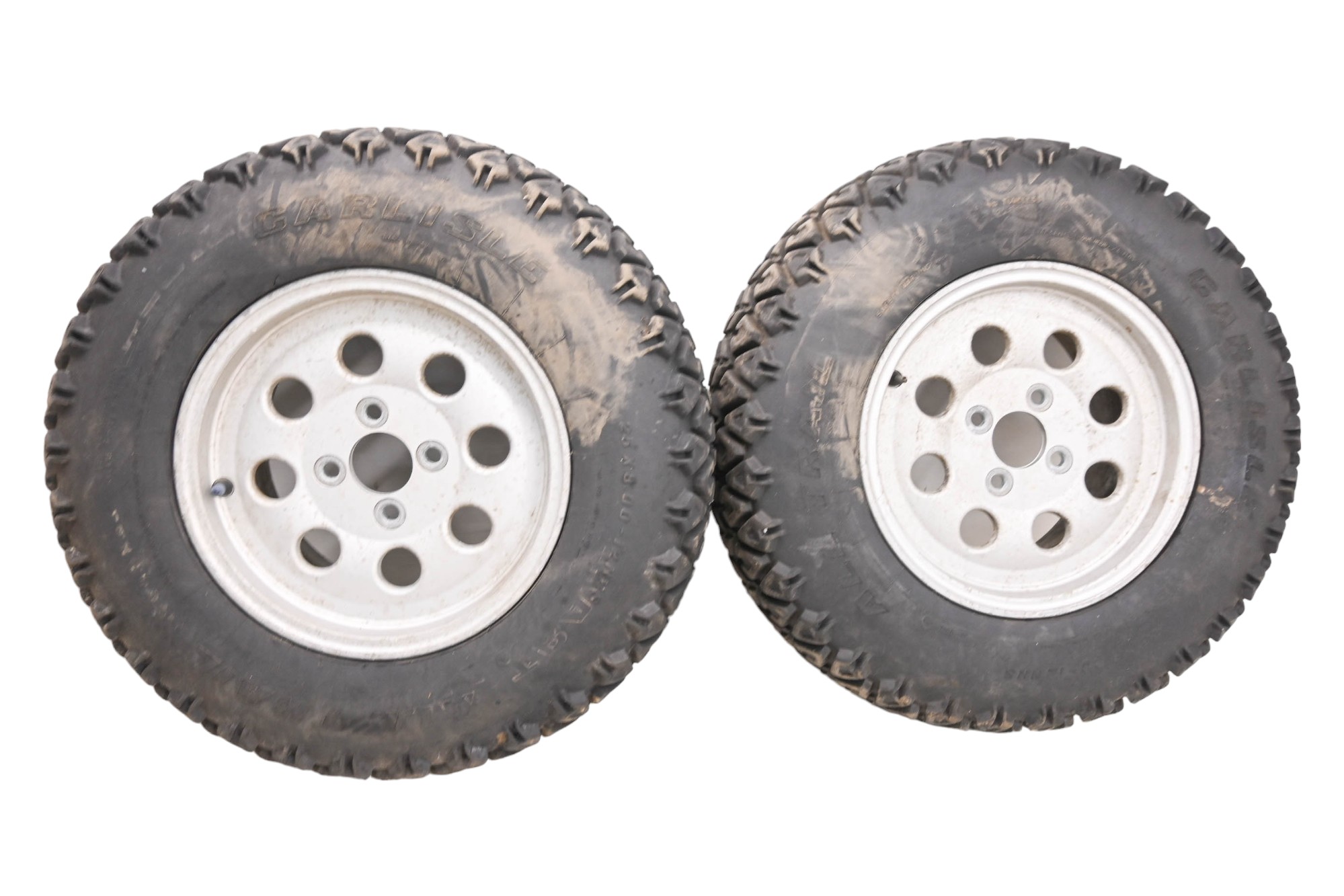 00 Suzuki Quadmaster 500 4x4 Front Wheels Rims & Tires 25X8-12 4/90 LTA500F