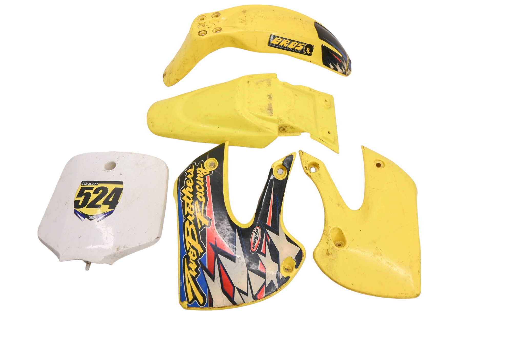 04 Suzuki DRZ110 Front Rear Side Panels Fenders