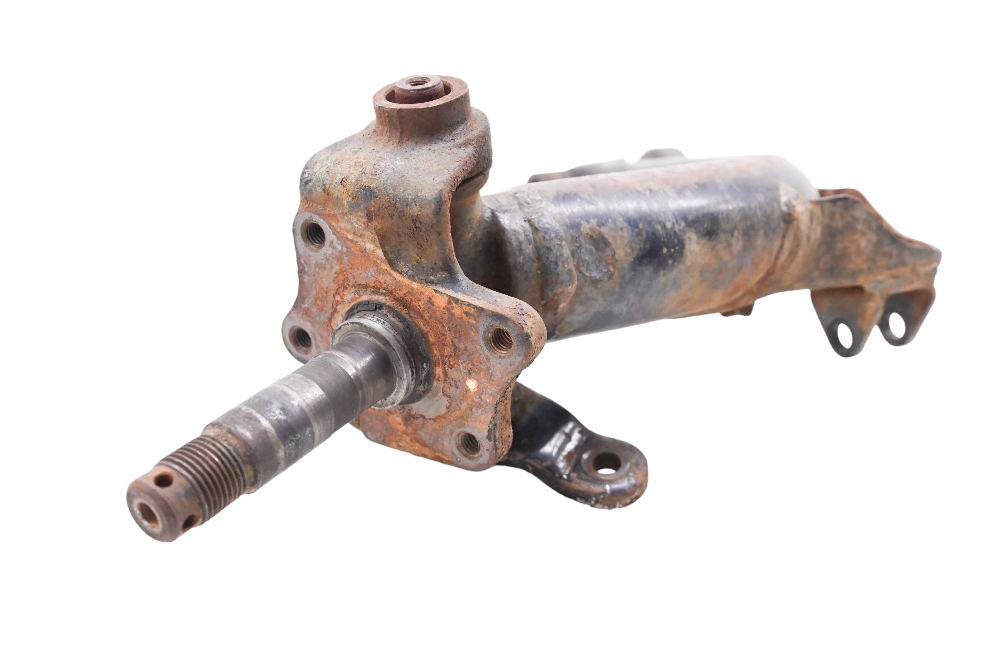 85 Honda Fourtrax 250 2x4 Front Lower Right A-Arm & Spindle TRX250