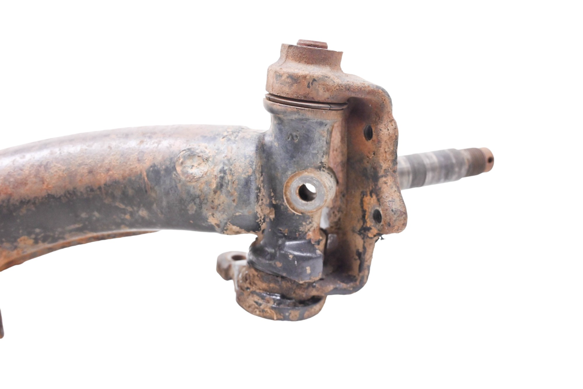 85 Honda Fourtrax 250 2x4 Front Lower Right A-Arm & Spindle TRX250