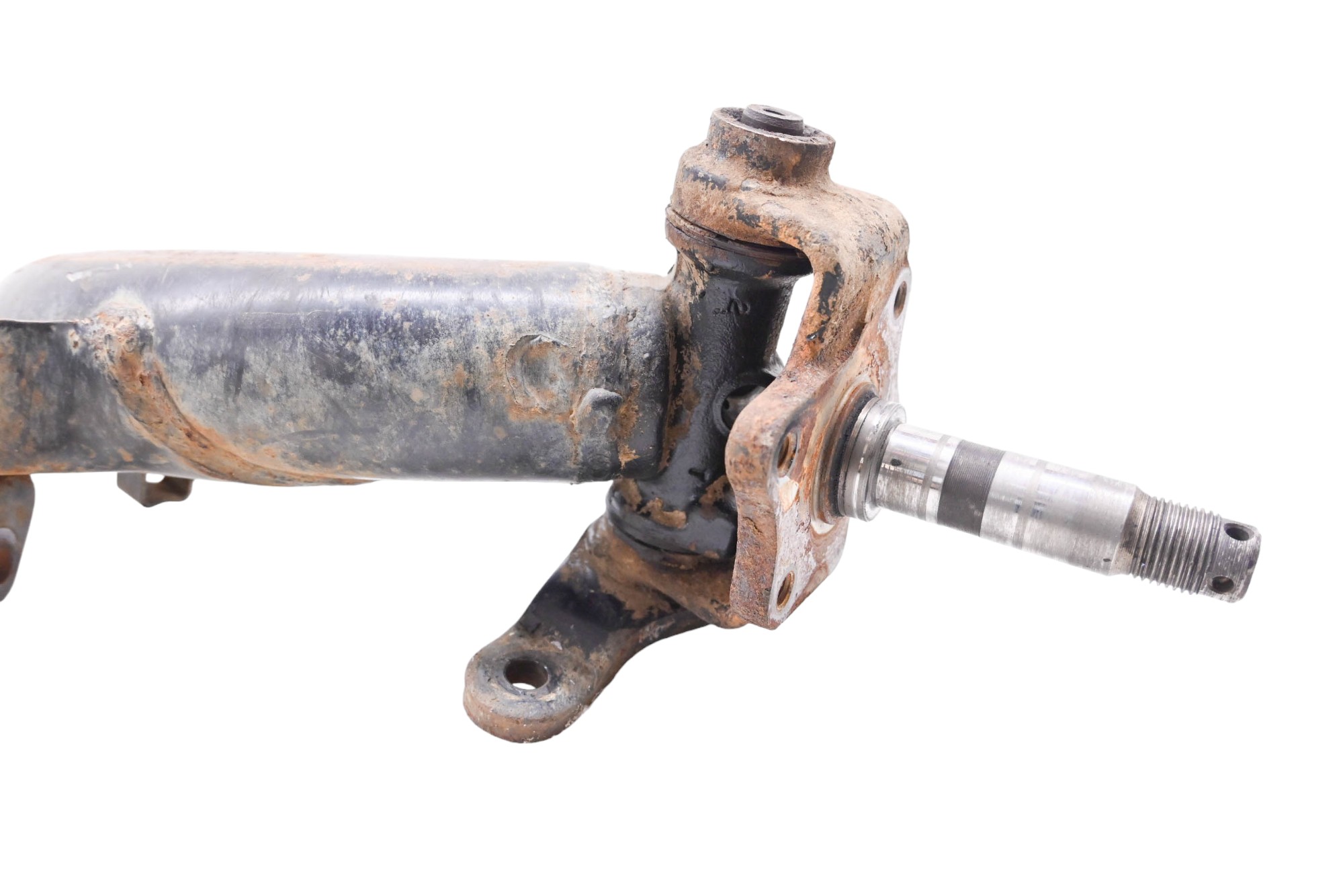 85 Honda Fourtrax 250 2x4 Front Lower Left A-Arm & Spindle TRX250