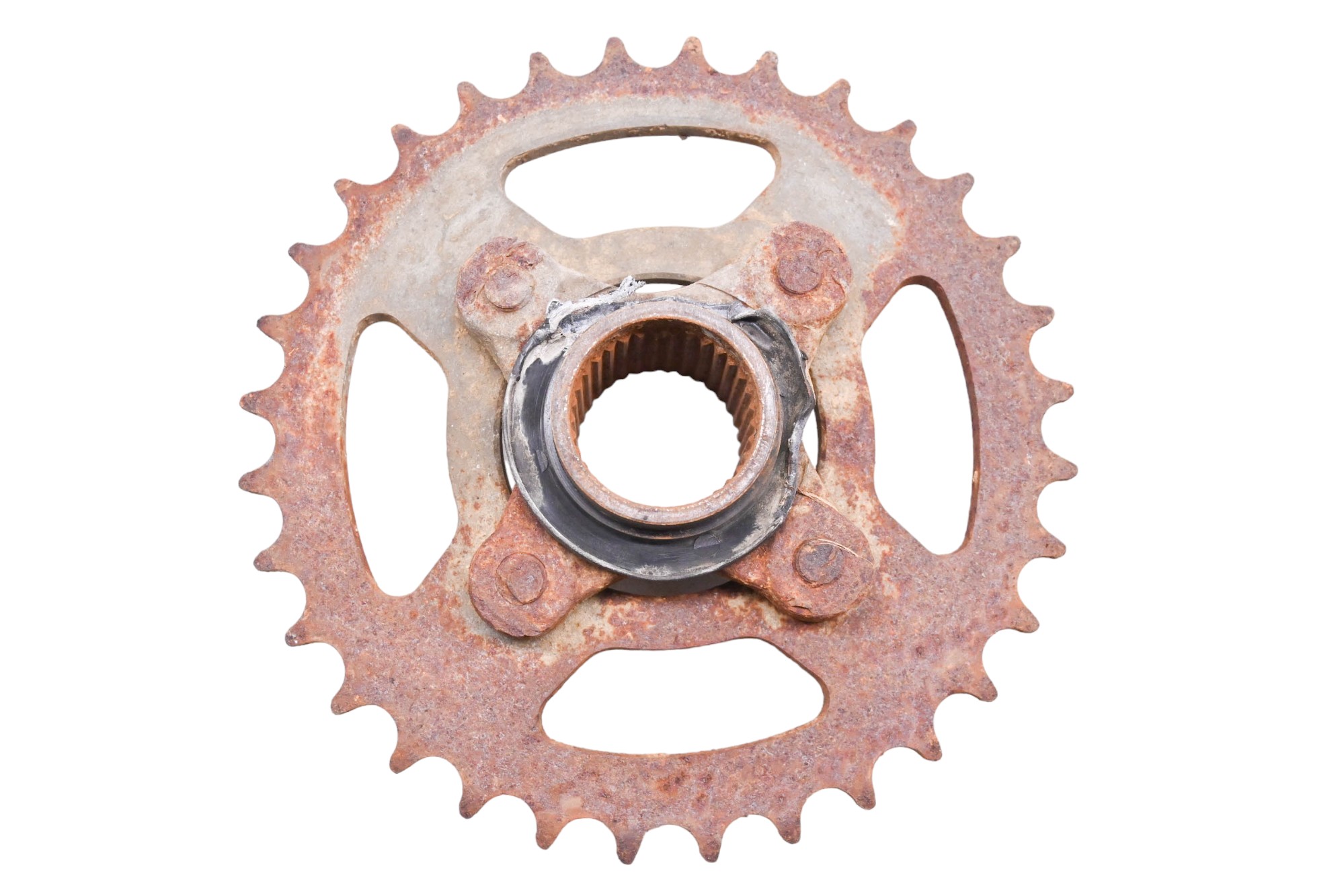 02 Yamaha Breeze 125 Rear Sprocket & Hub YFA125
