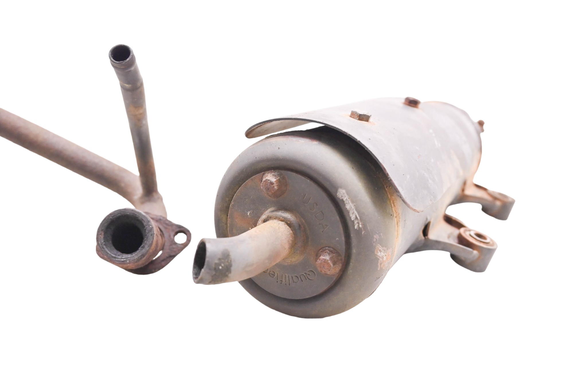 08 Can-Am DS90 2X4 Full Exhaust Muffler & Head Pipe