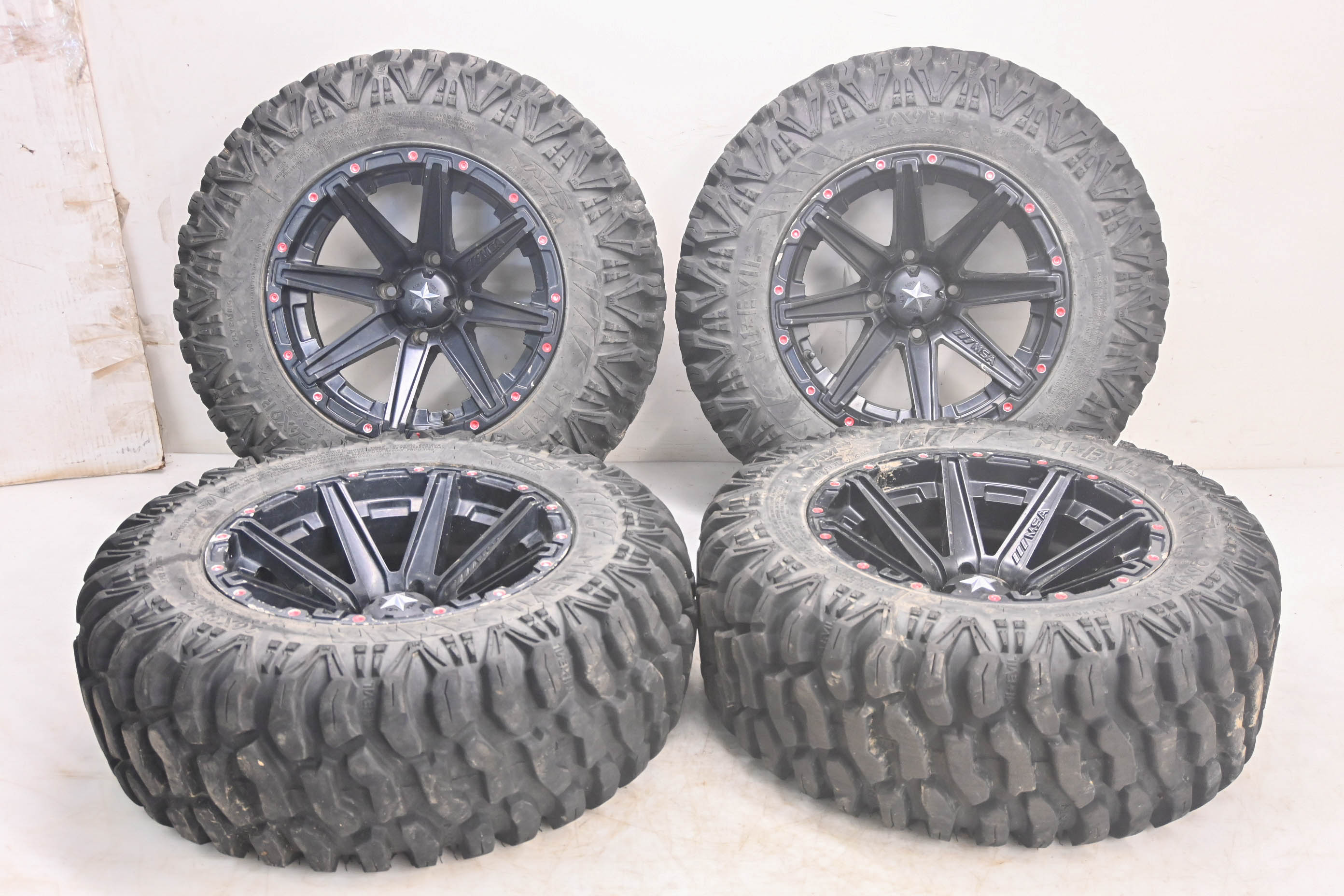 18 Yamaha YXZ1000R EPS SS Front & Rear Wheels Rims & Tires 26X9-14 4/110 MSA