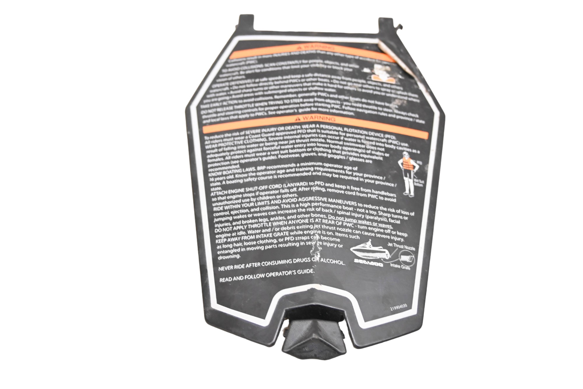 15 Sea-Doo Spark 900 HO ACE 2 Up Glove Box Cover