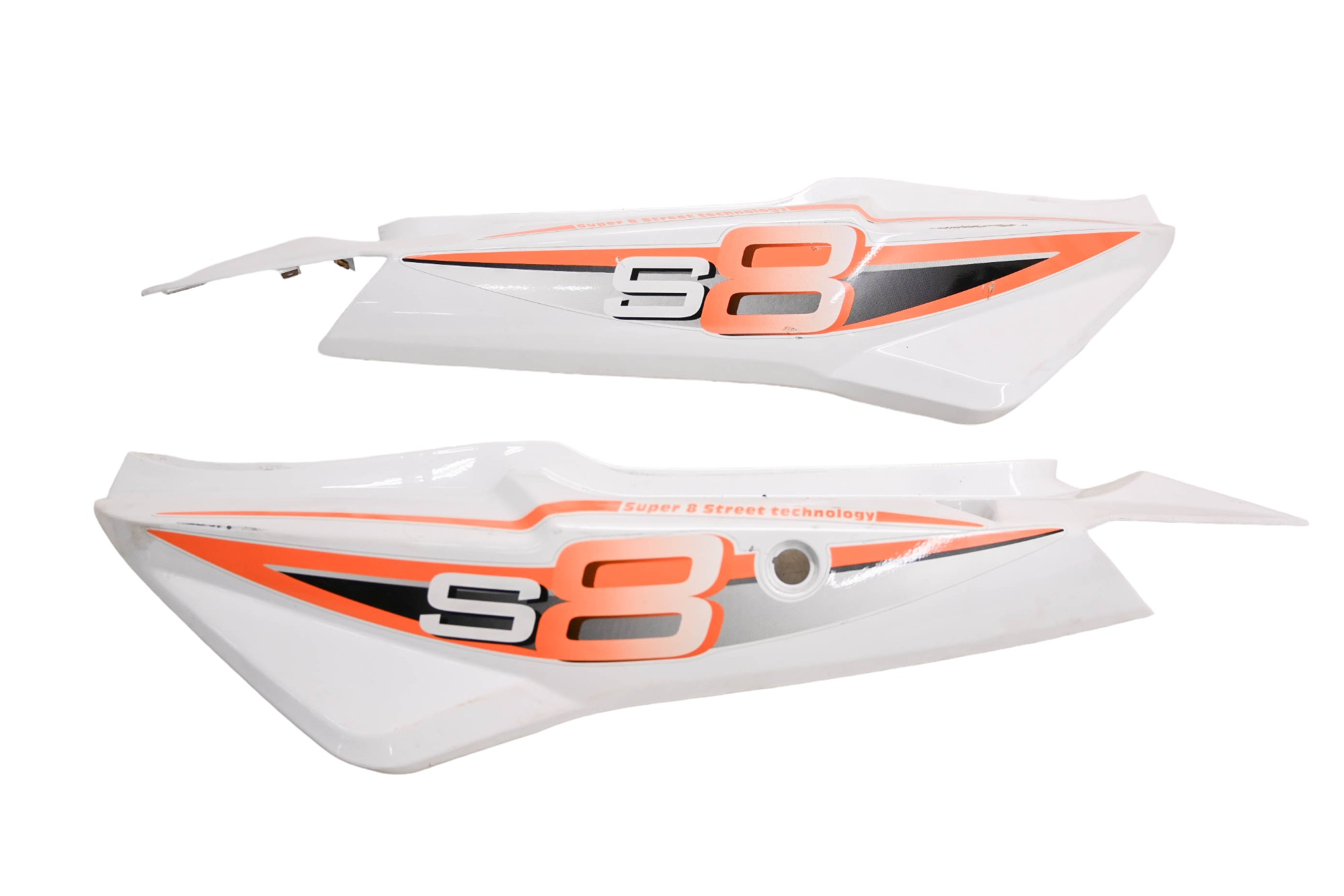 14 Kymco Super 8 50 2T Left & Right Rear Tail Panels Covers KF10CD