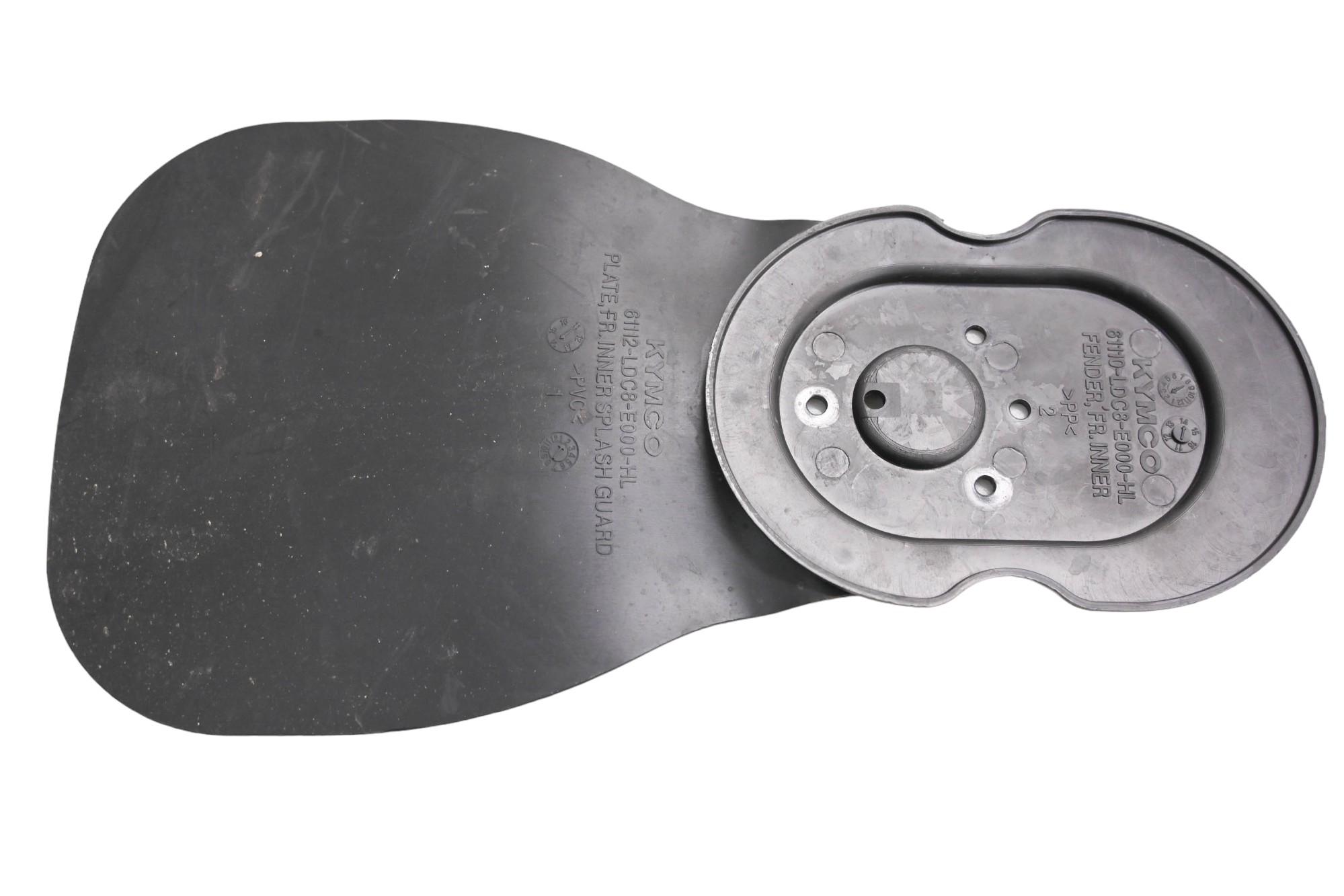 14 Kymco Super 8 50 2T Front Inner Mud Guard KF10CD