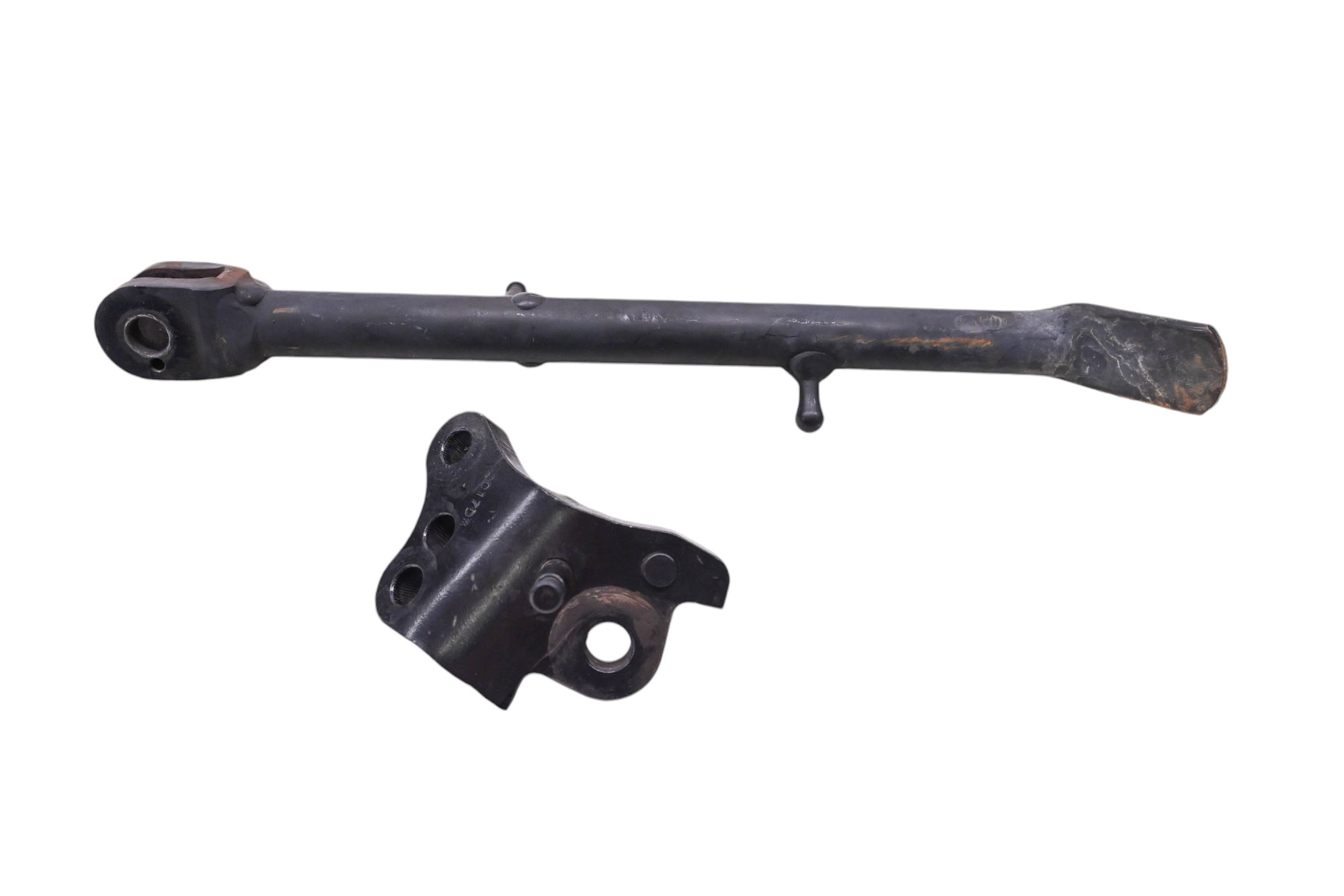 23 Aprilia RS 660 Kick Stand Lever & Bracket Mount 4T 8V E5 ABS
