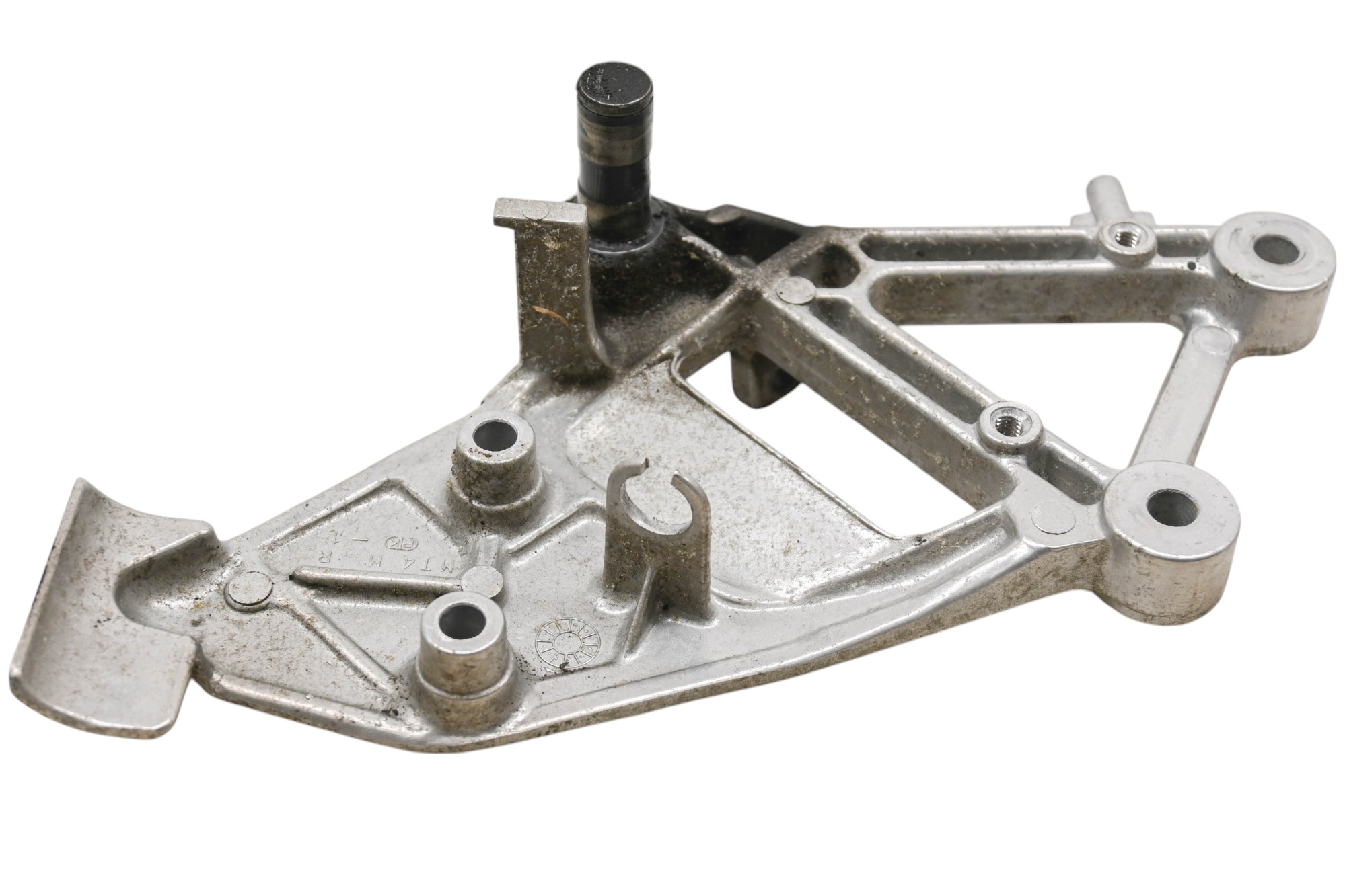 91 Honda Interceptor 750 Front Right Driver Footrest Bracket Mount VFR750F