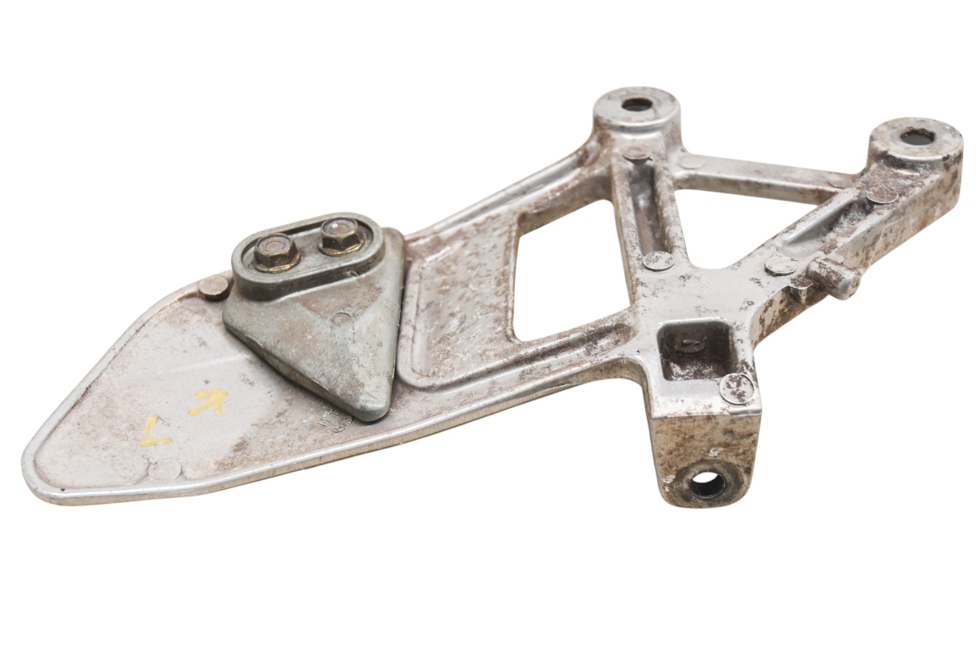 91 Honda Interceptor 750 Front Left Drive Footrest Bracket Mount VFR750F
