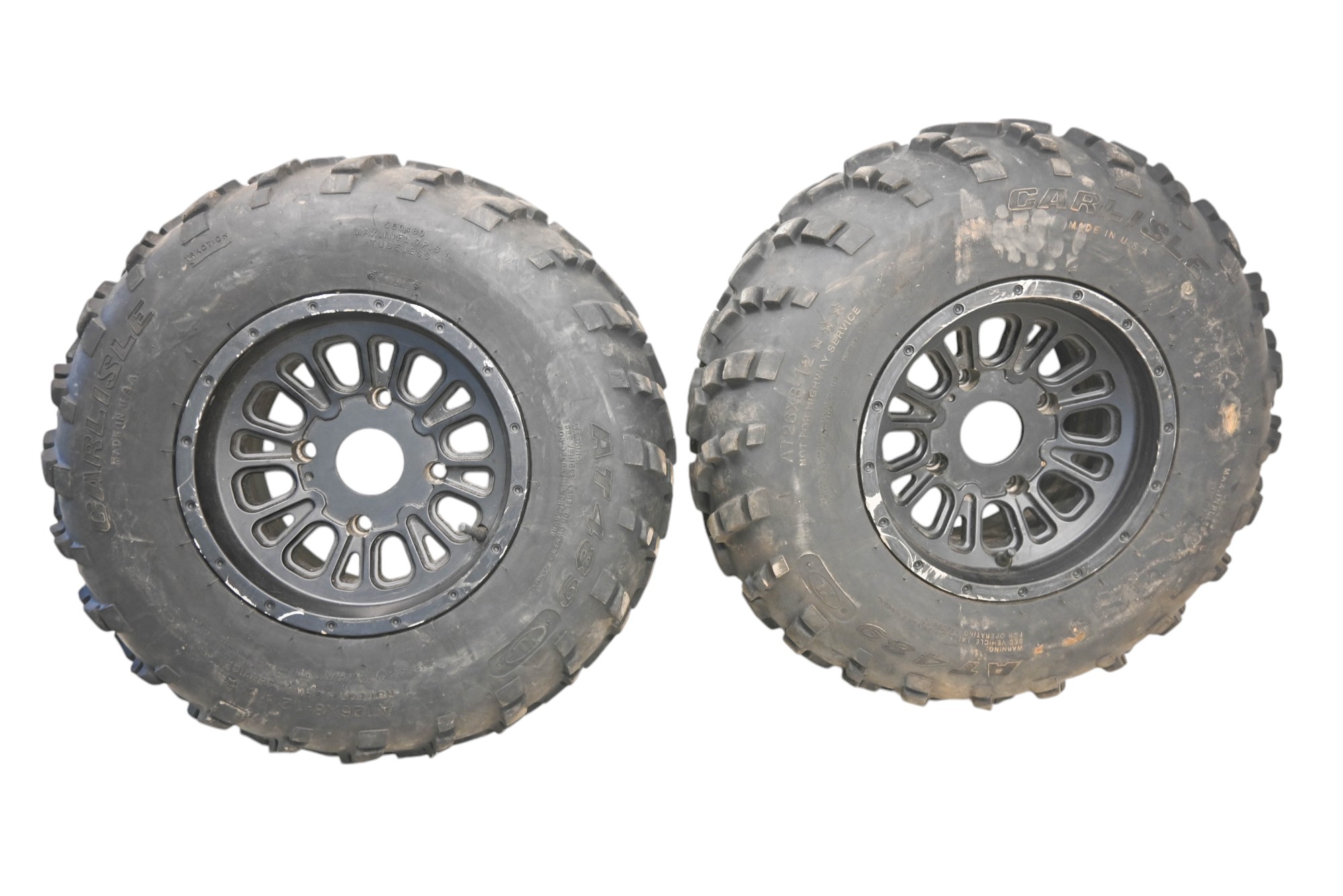 11 Kawasaki Teryx 750 FI 4x4 Sport Front Wheels Rims & Tires 26X8-12 4/137 KRF750SBF