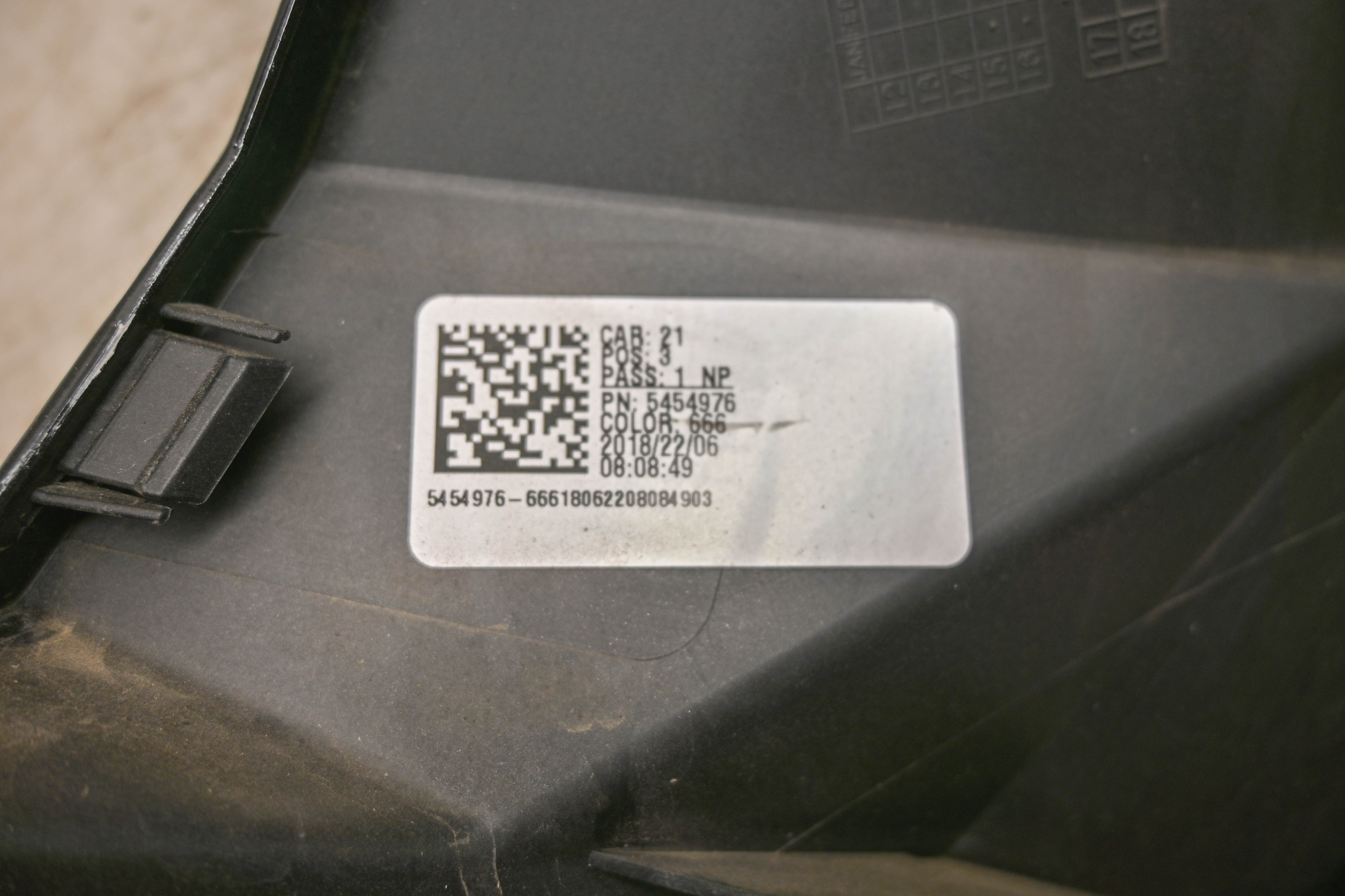 19 Polaris Slingshot SLR Left Side Console Cover