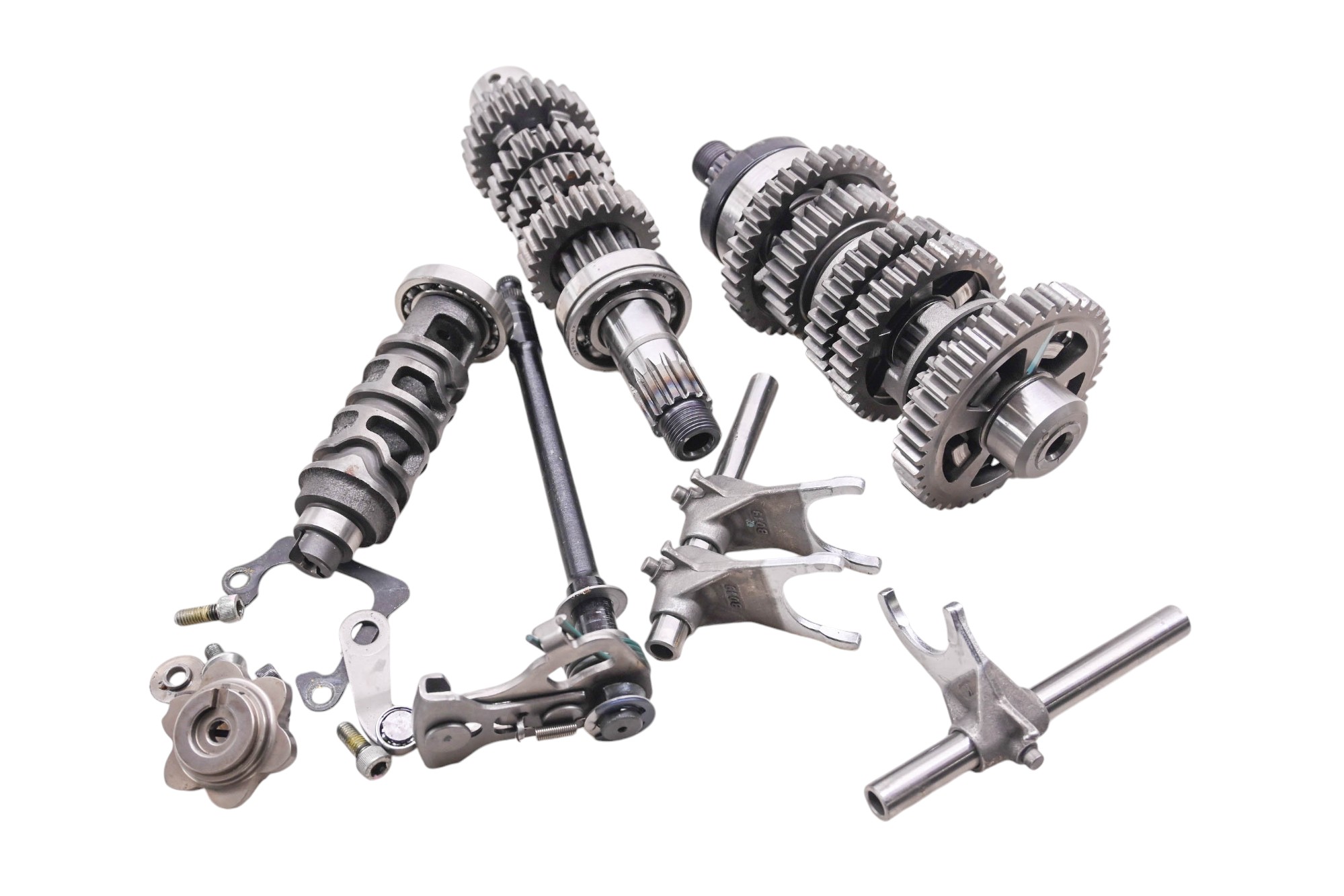 22 Kawasaki Ninja 400 Transmission Shift Forks & Drum EX400