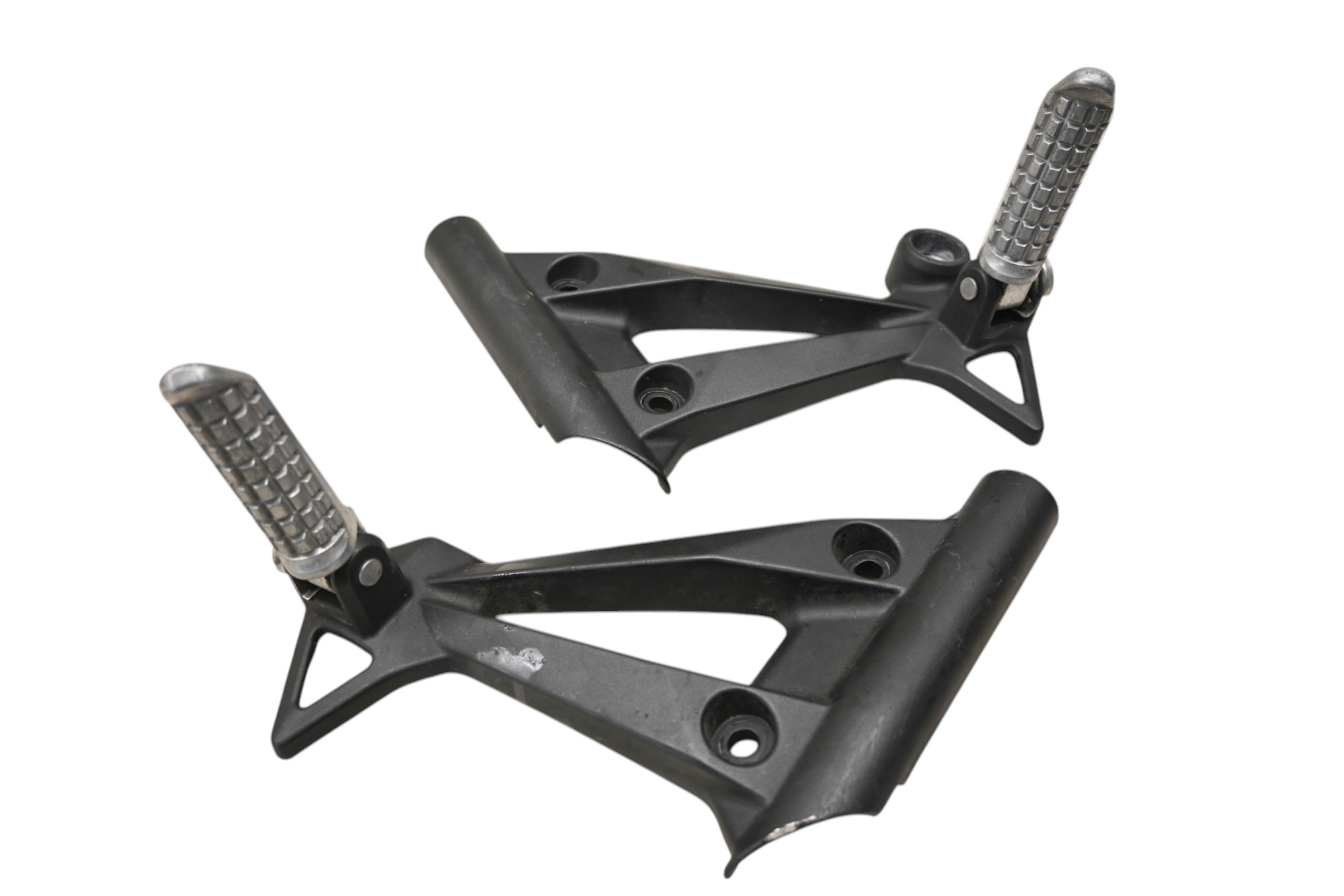 09 Kawasaki Ninja 250 Rear Passenger Foot Pegs & Brackets Left & Right EX250