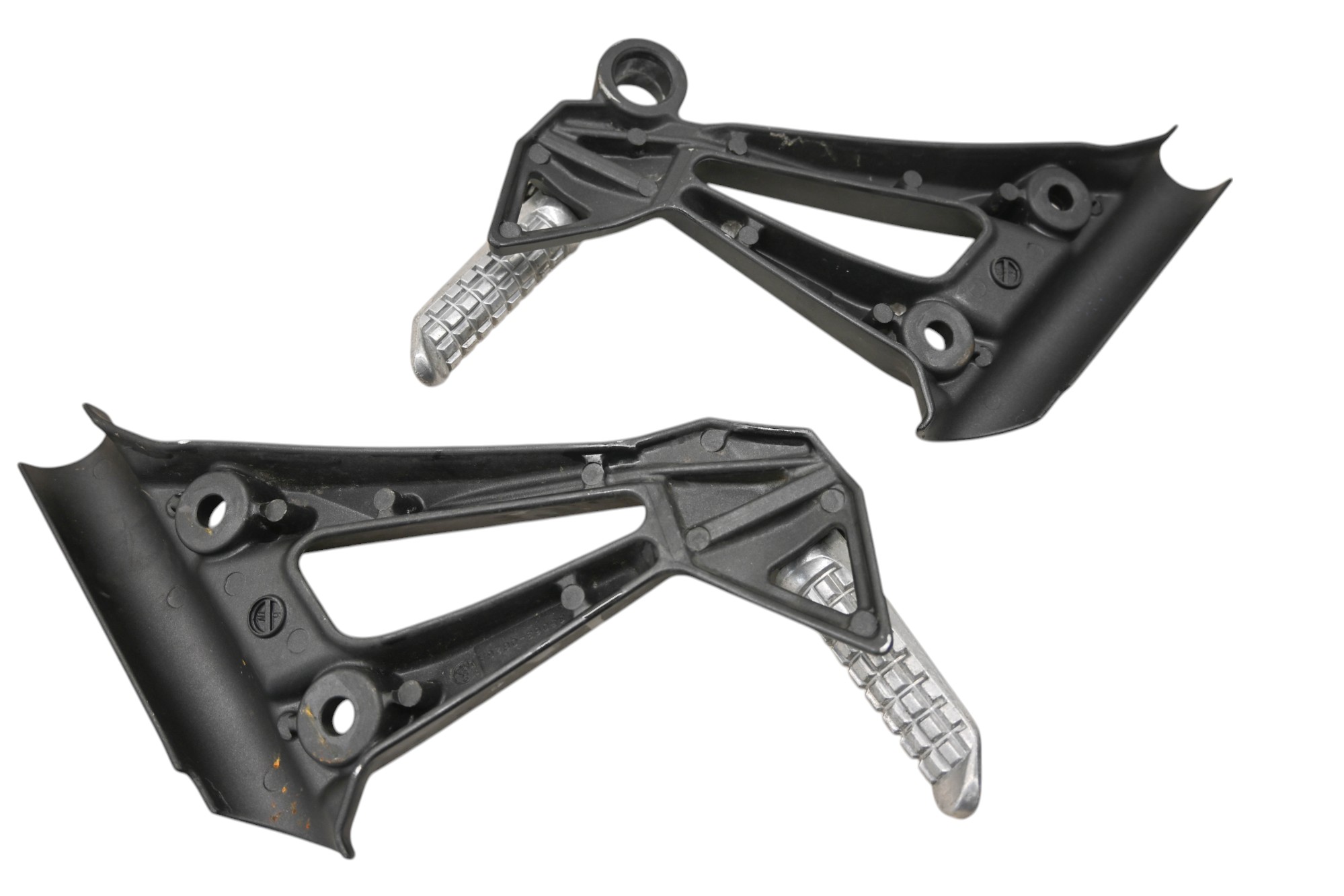 09 Kawasaki Ninja 250 Rear Passenger Foot Pegs & Brackets Left & Right EX250