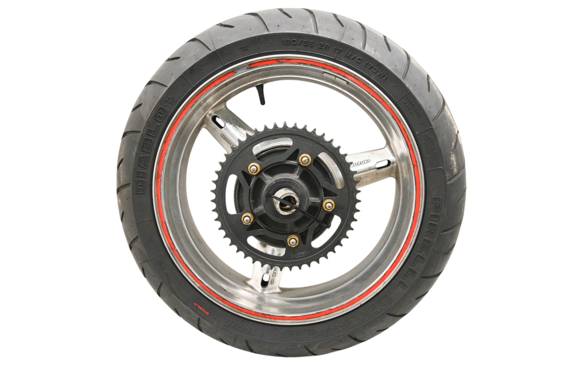 05 Suzuki GSXR600 Rear Wheel Rim & Tire