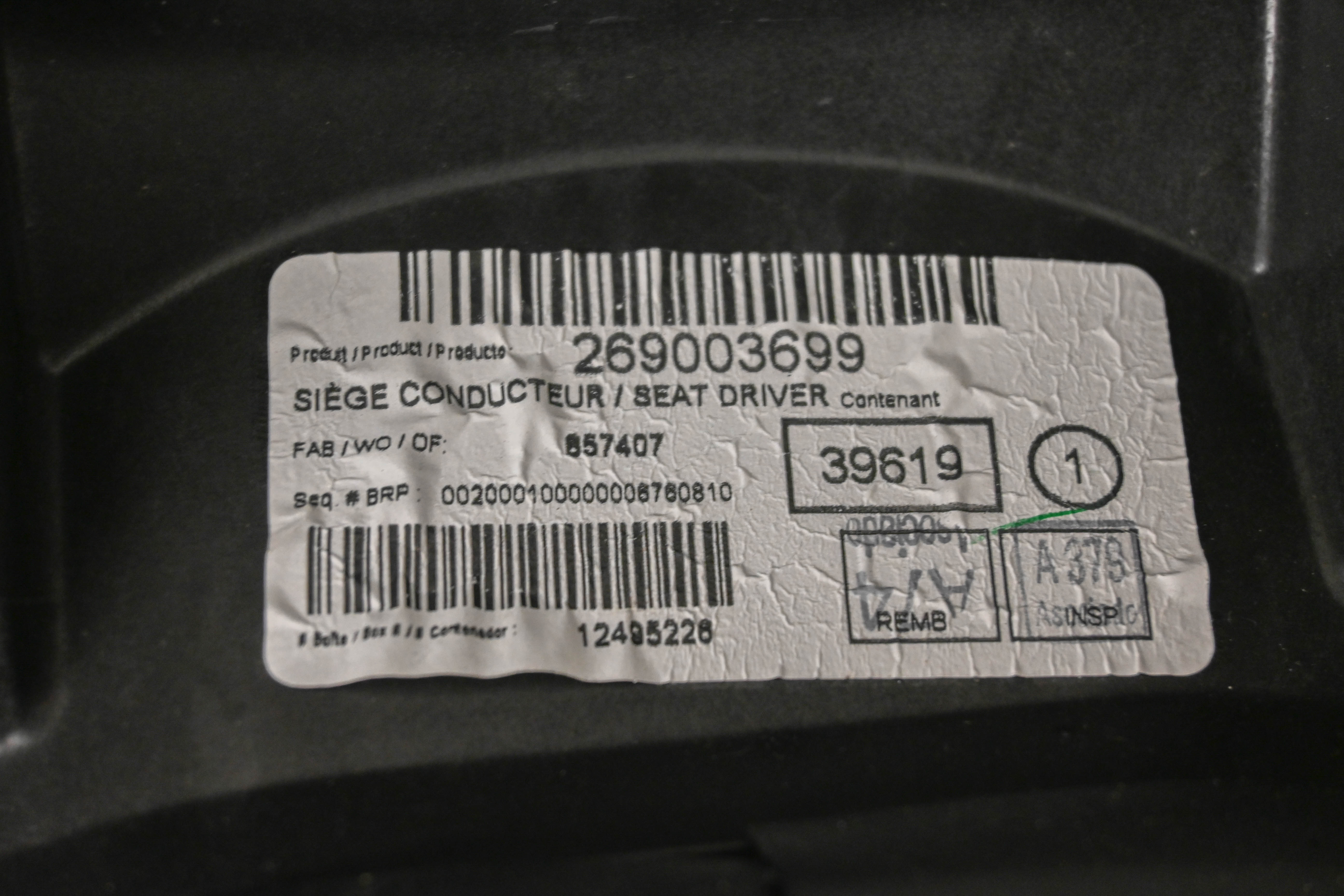 23 Sea-Doo RXT-X 300 Driver Seat