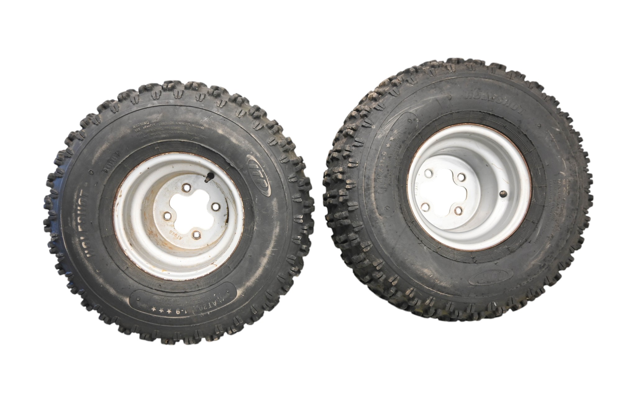 07 Can-Am DS250 2x4 Rear Wheels Rims & Tires 4/110 Itp Holeshot At20X11-9