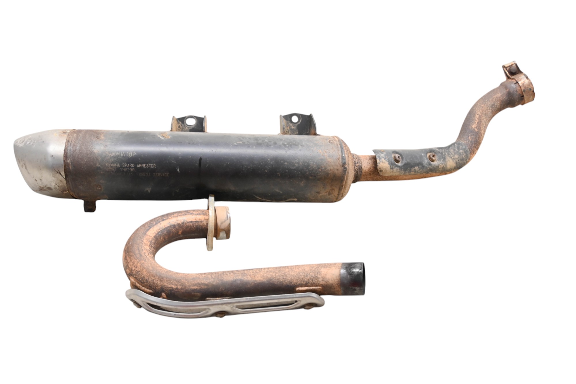 12 Yamaha YFZ450R Full Exhaust Muffler & Head Pipe